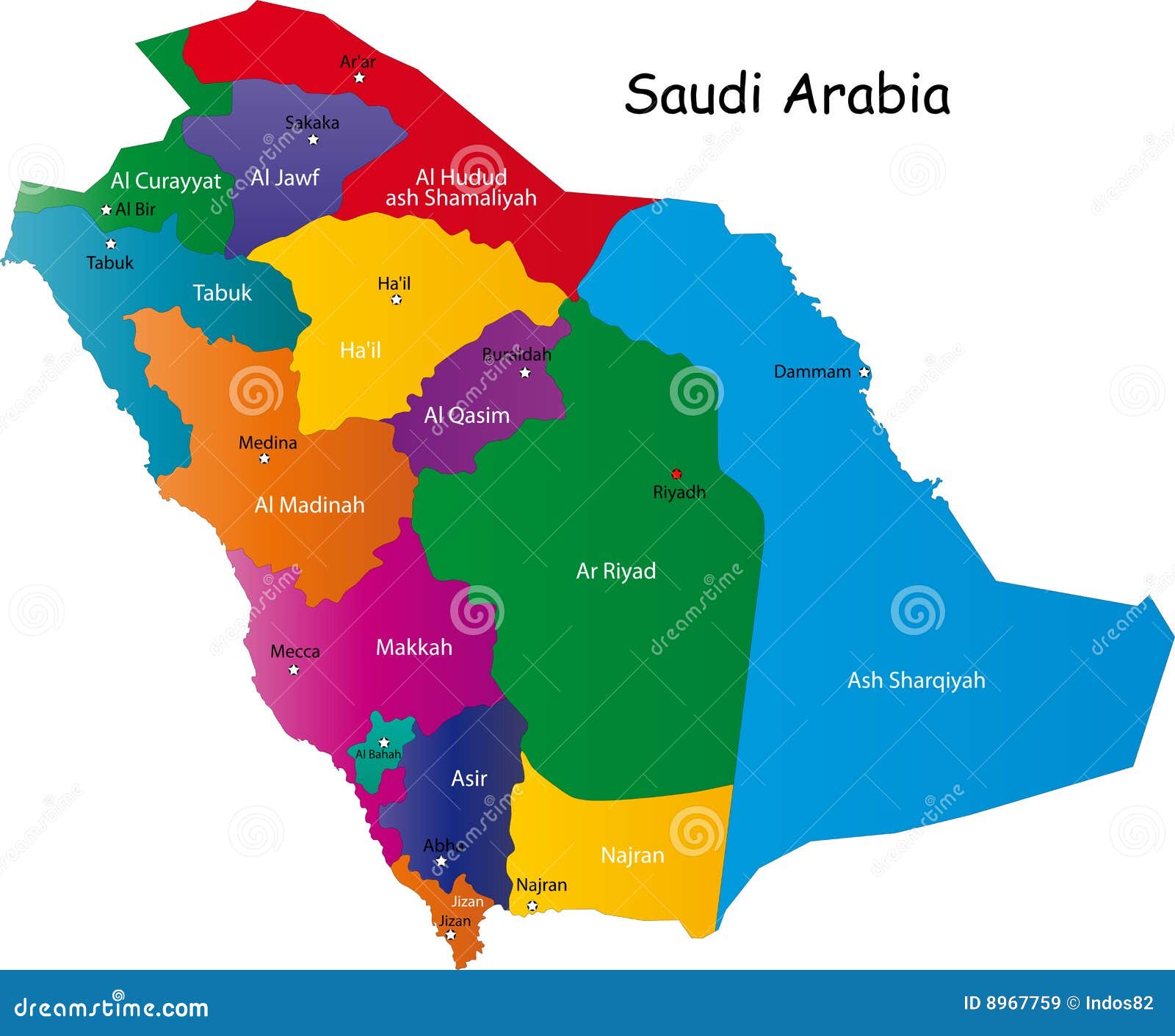 saudi arabia map