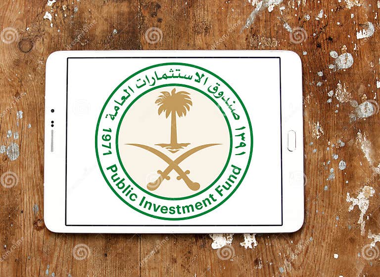 Saudi Arabian Public Investment Fund (PIF) Logo Editorial Stock Photo