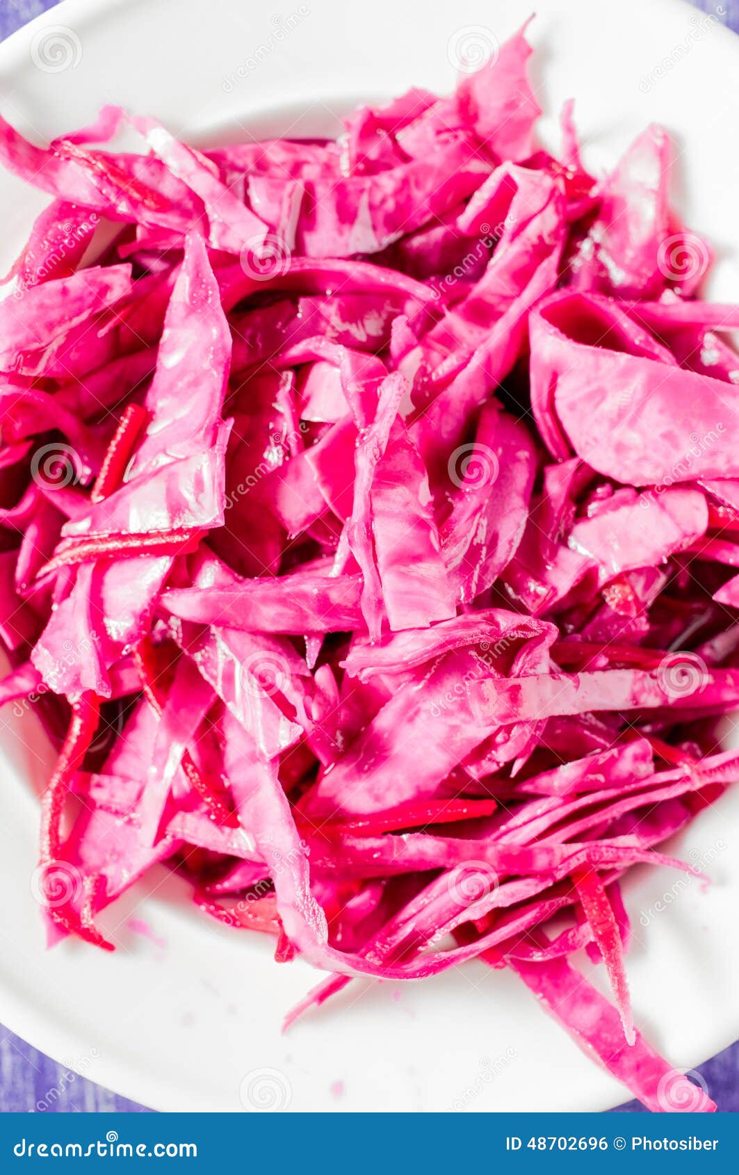 Sauerkraut, coleslaw red stock photo. Image of close 48702696