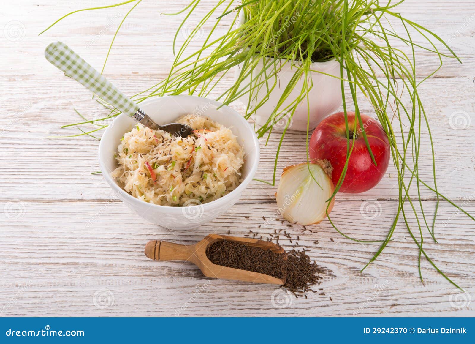 Sauerkraut with Ingredients Stock Photo Image of orange, drum 29242370