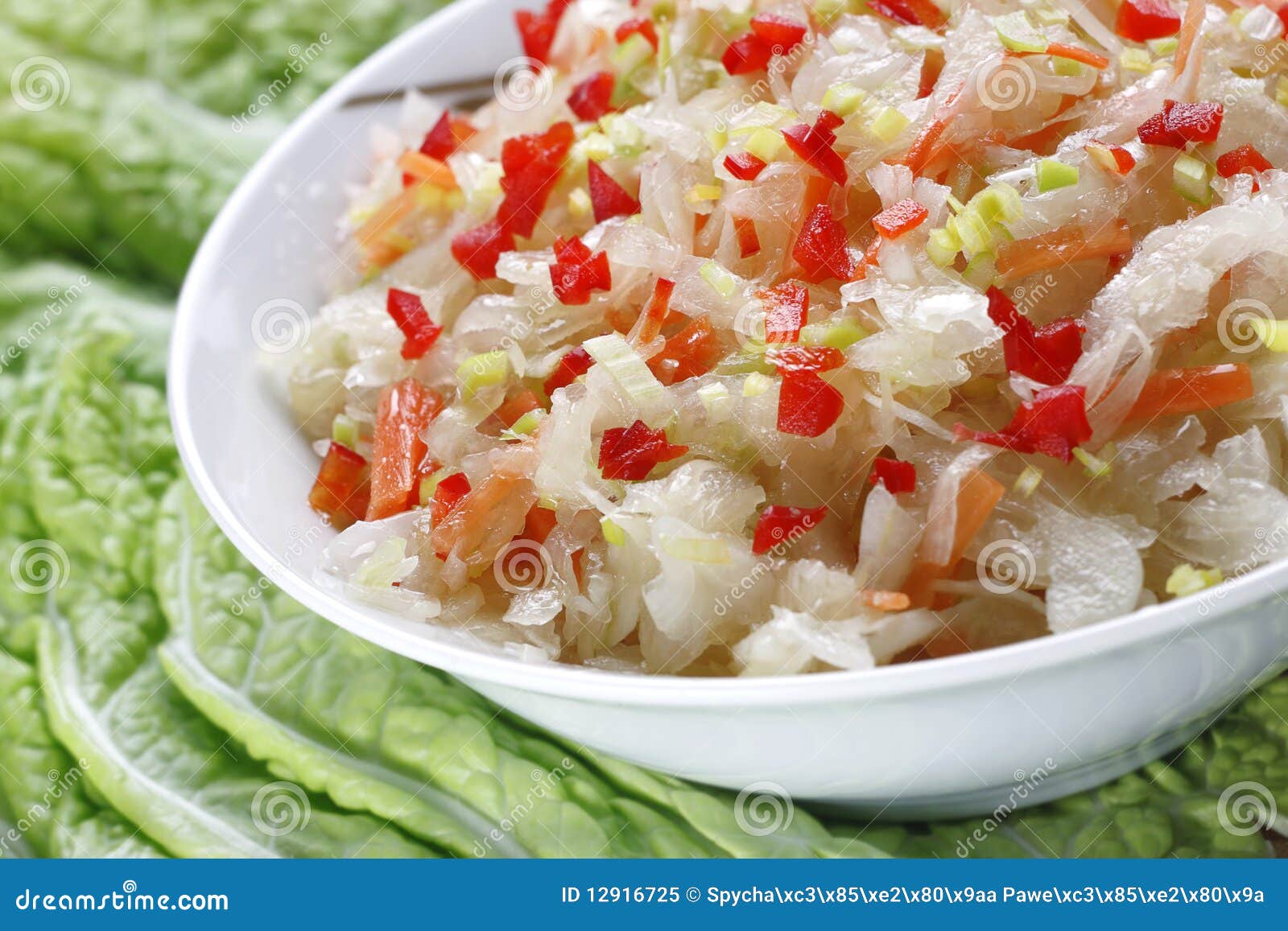 Sauerkraut salad stock image. Image of nutrition, domestic 12916725