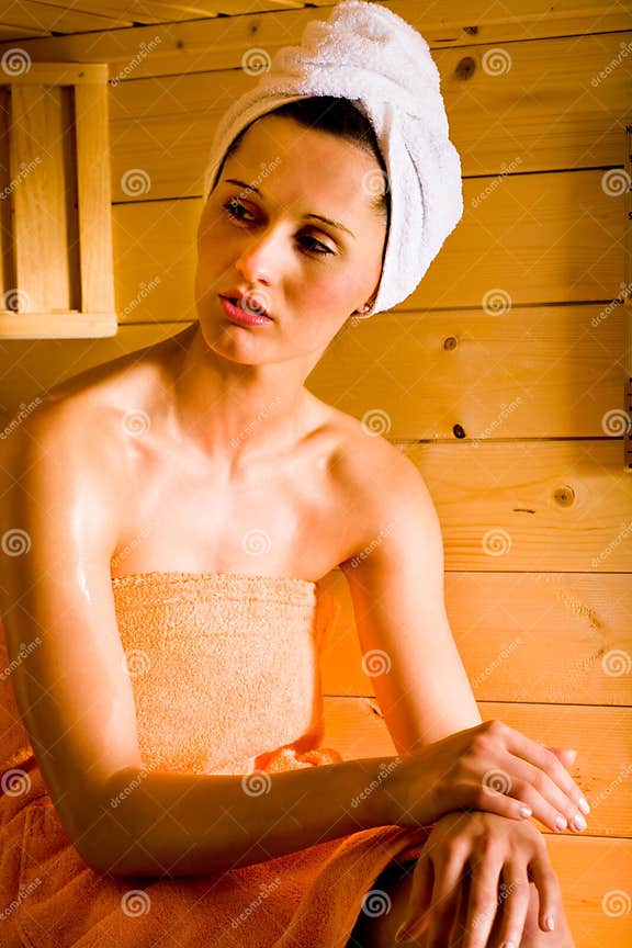 Sauna Girl Stock Image Image Of Health Lifestyles Body 8484143