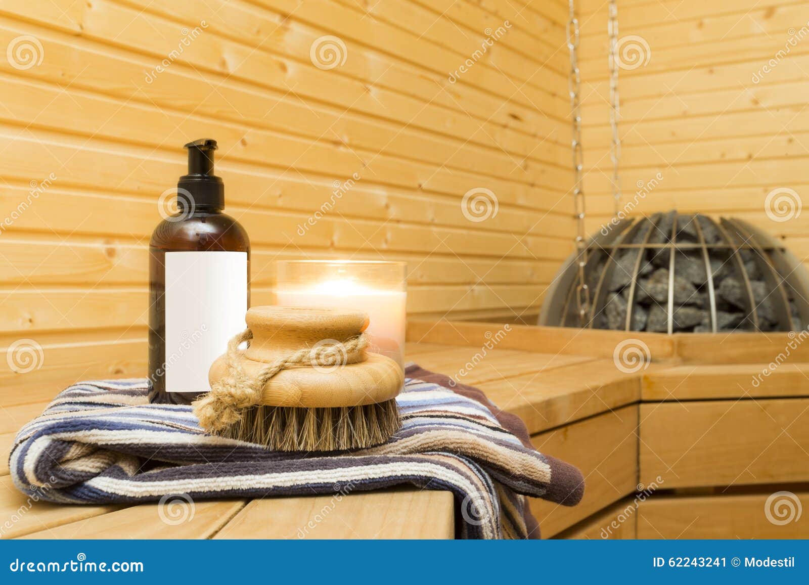 Sauna interior stock image. Image of finnish, brush, relaxation 62243241
