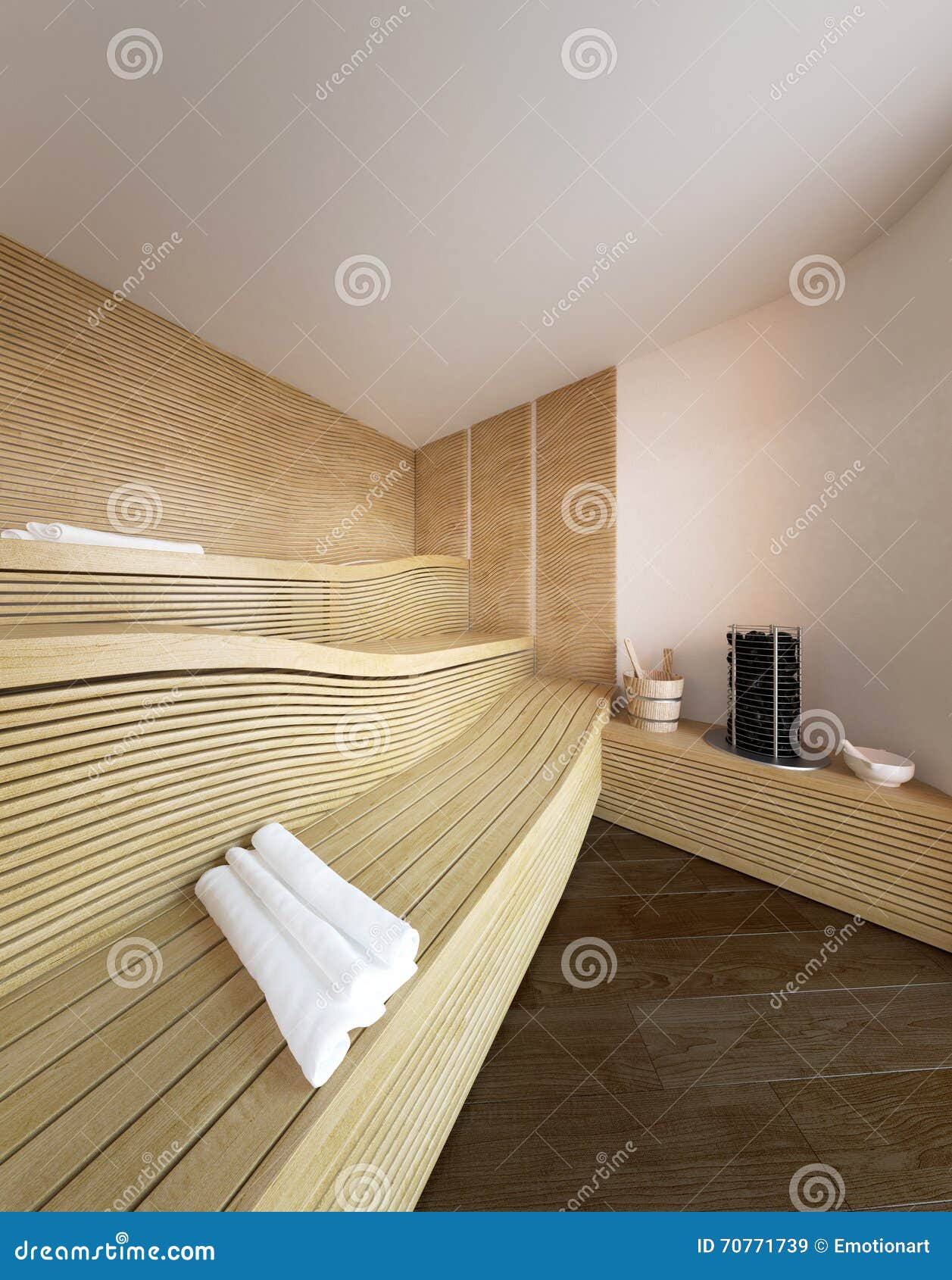 Sauna Moderna Na Casa Luxuosa Com Bancos De Reclinação Imagem de Stock -  Imagem de ninguém, tratamento: 70771739