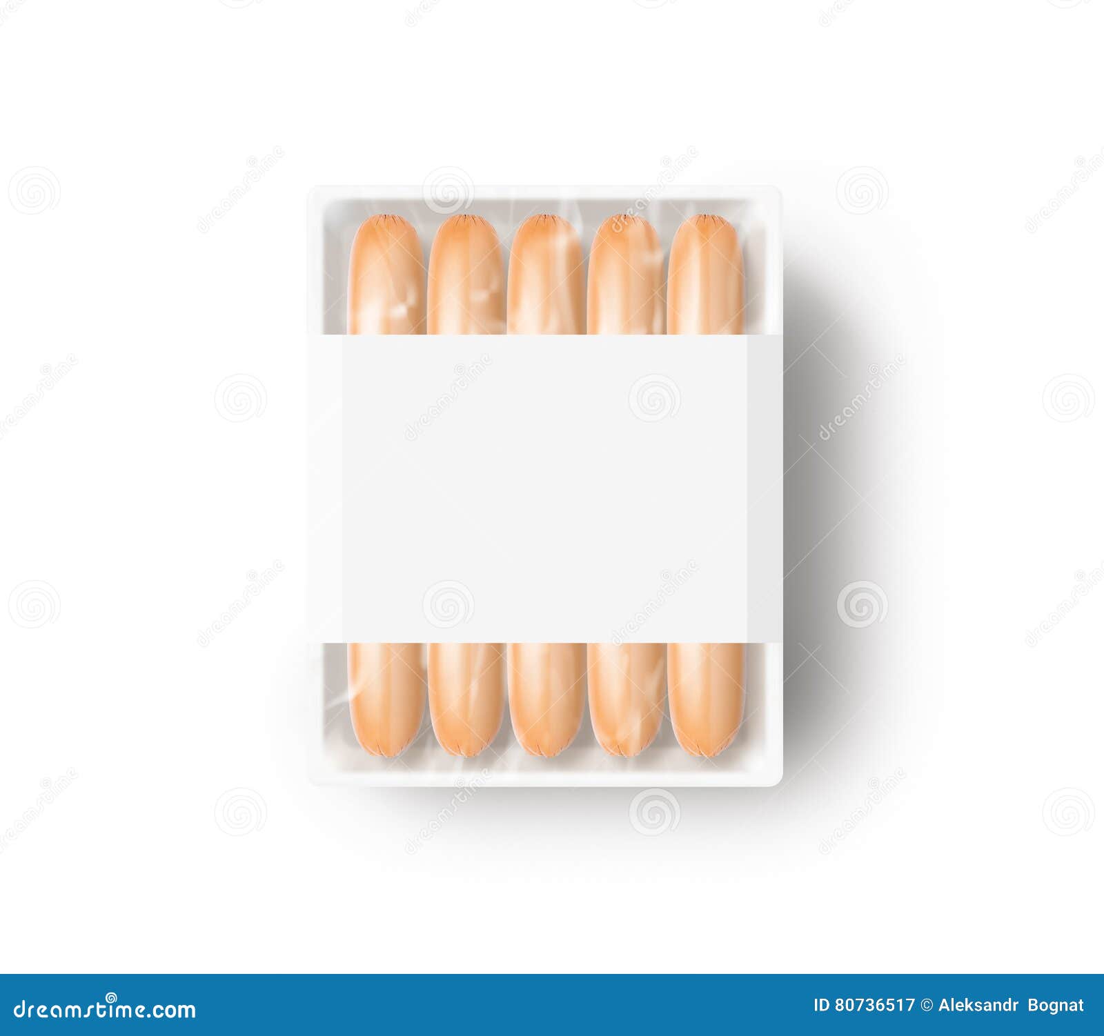 Download Sausage In Blank White Plastic Disposable Box Mockup, Isolated, Stock Image - Image of label ...
