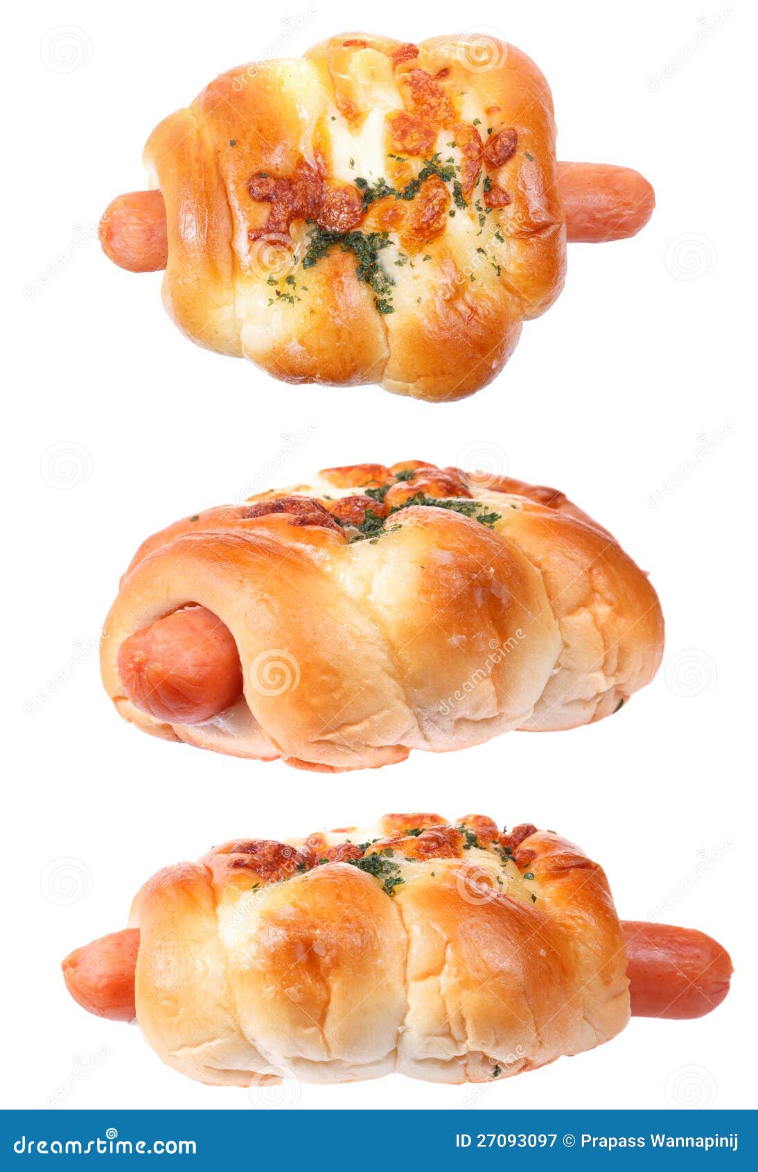 Sausage Bun Bakery Isolated Stock Image Image of tasty, nutrition