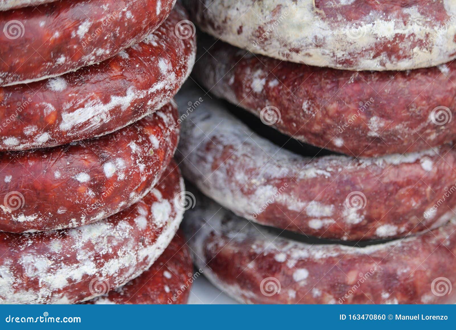 sausage of extraordinary beautiful color and delicious taste