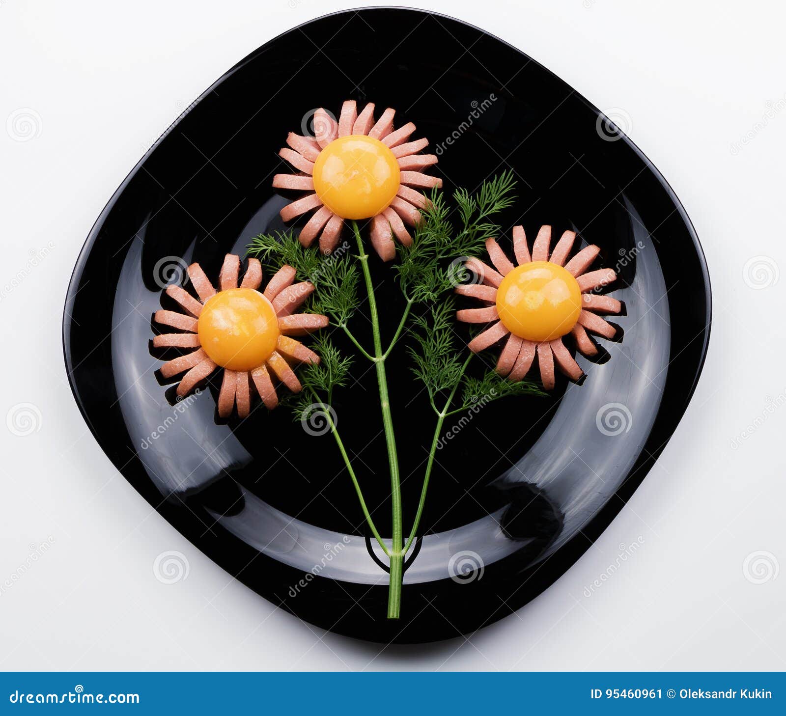 Sausage flower stock image. Image of sausage, food, fresh 95460961