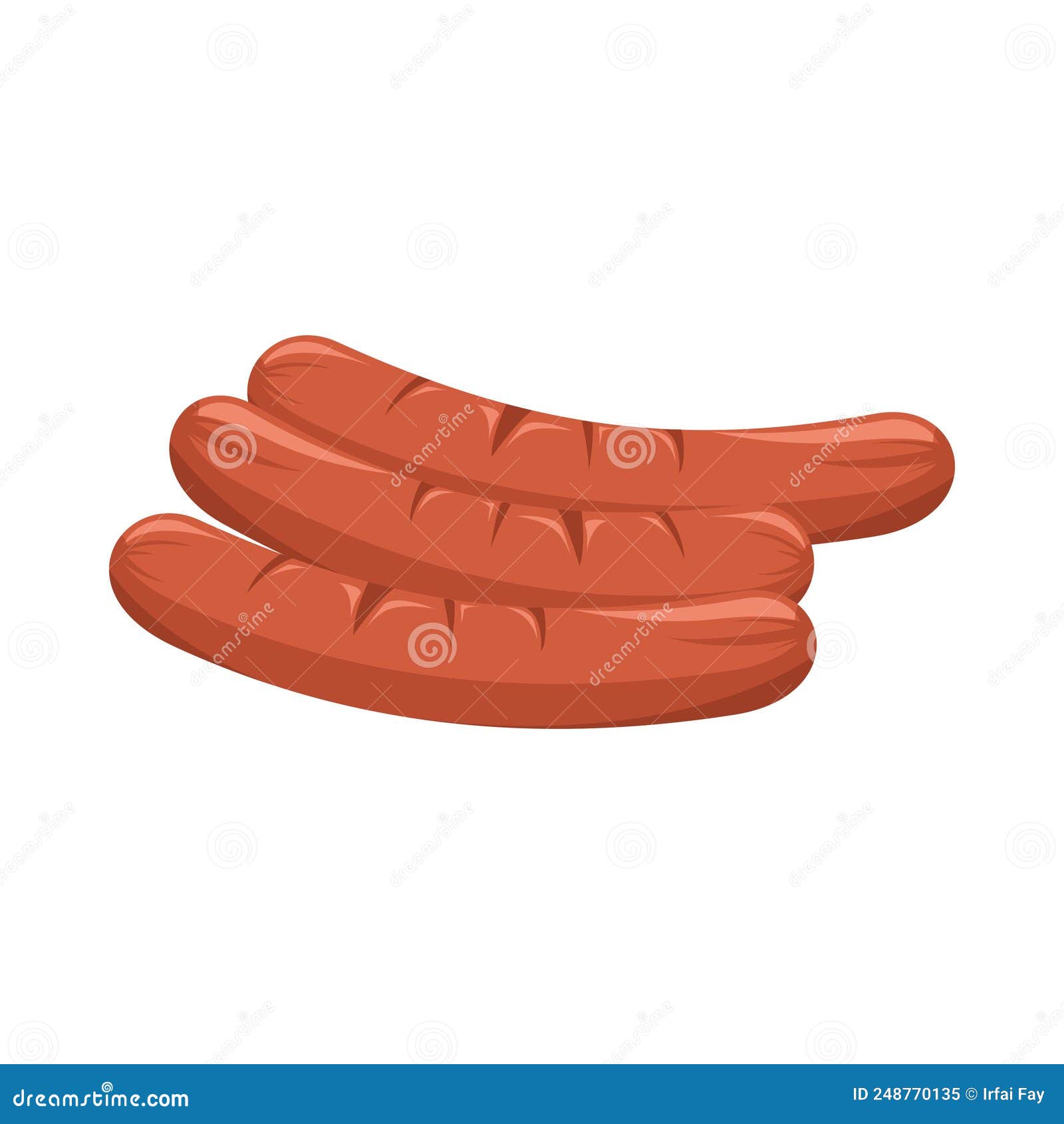 Sausage Food Illustration is Good for Templates, Clipart Etc Stock ...