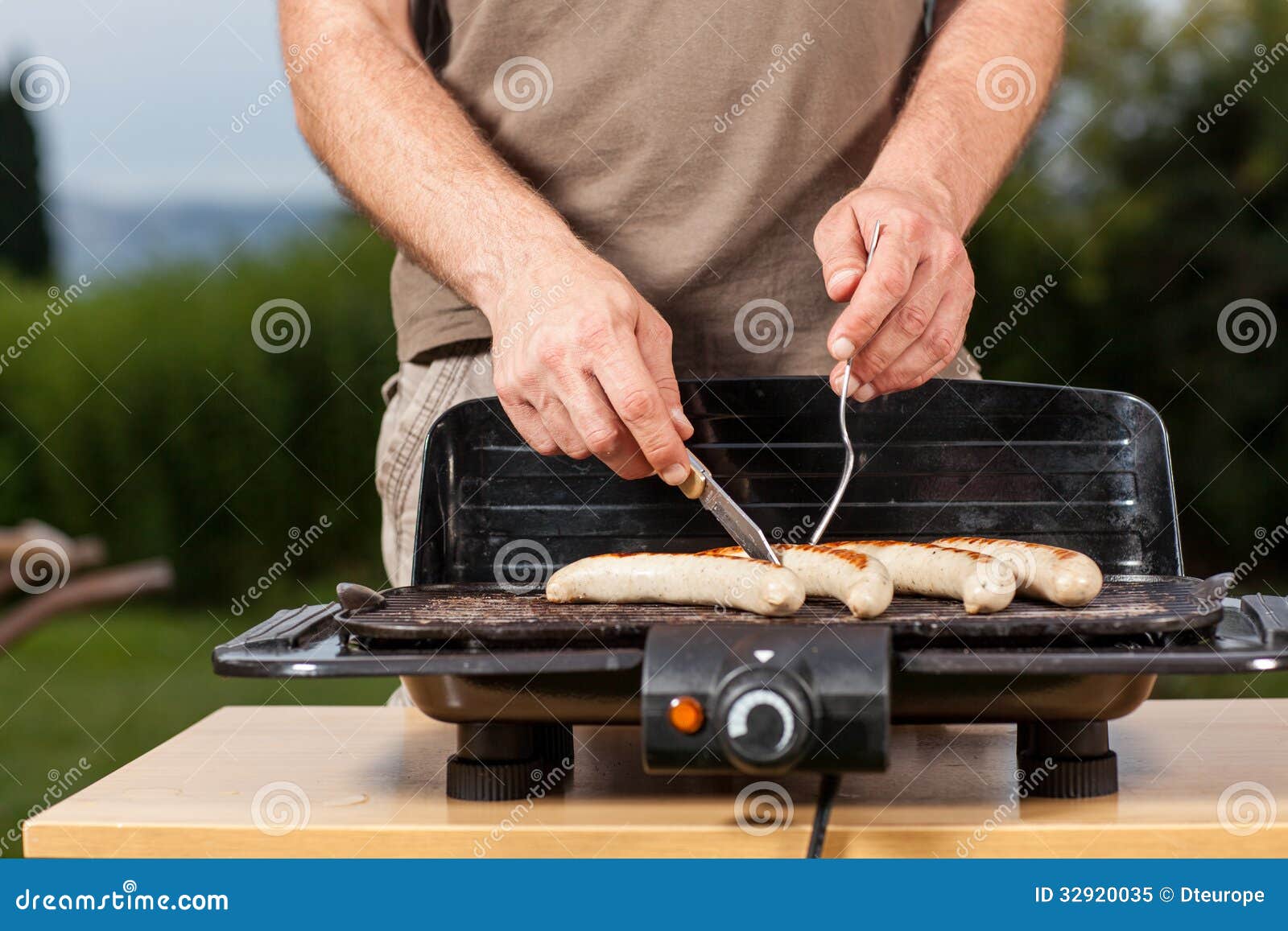 Sausage grill stock image. Image of baked, nature, barbeque 32920035