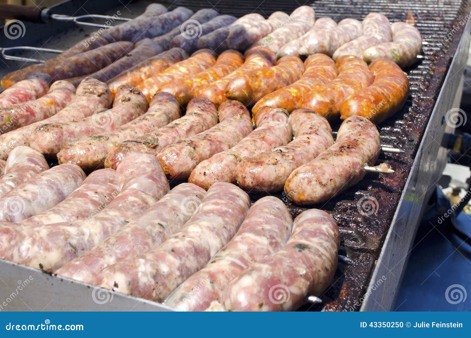 Sausage on the Grill stock photo. Image of sausage, cooking 43350250