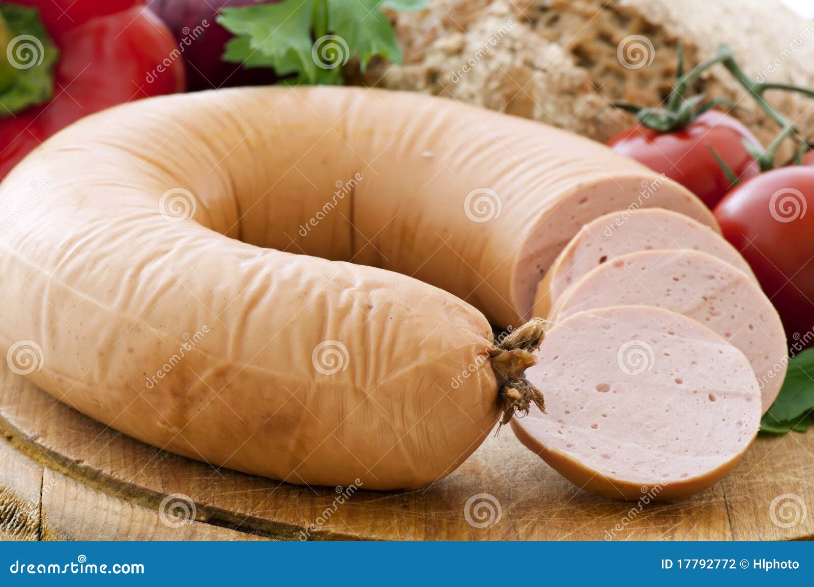 Sausage Ring stock photo. Image of paprika, herb, pork 17792772