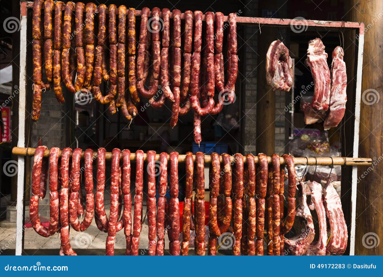 Sausages stock image. Image of meat, cuisine, nutritious 49172283