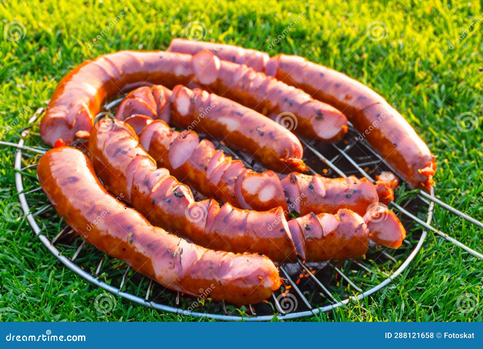 Sausages Grill stock photo. Image of grill, barbecue 288121658