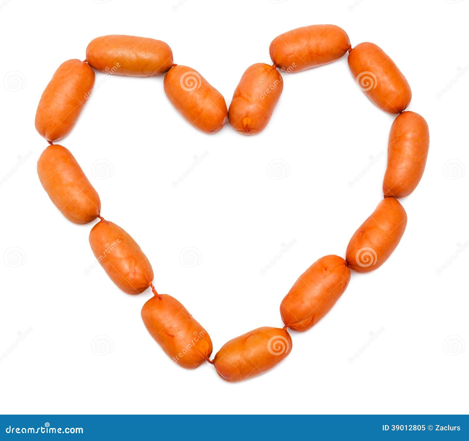 Sausages in heart form stock image. Image of oktoberfest 39012805