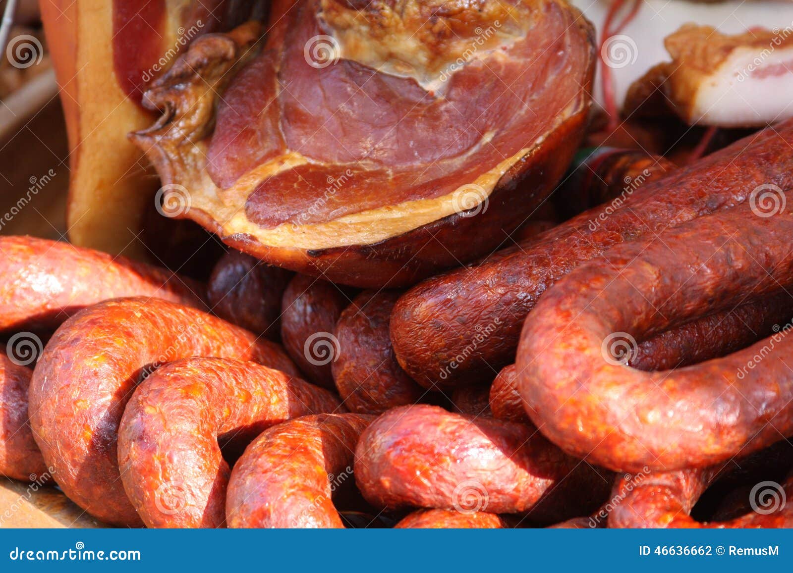 Sausages and muscles. stock photo. Image of ecological 46636662