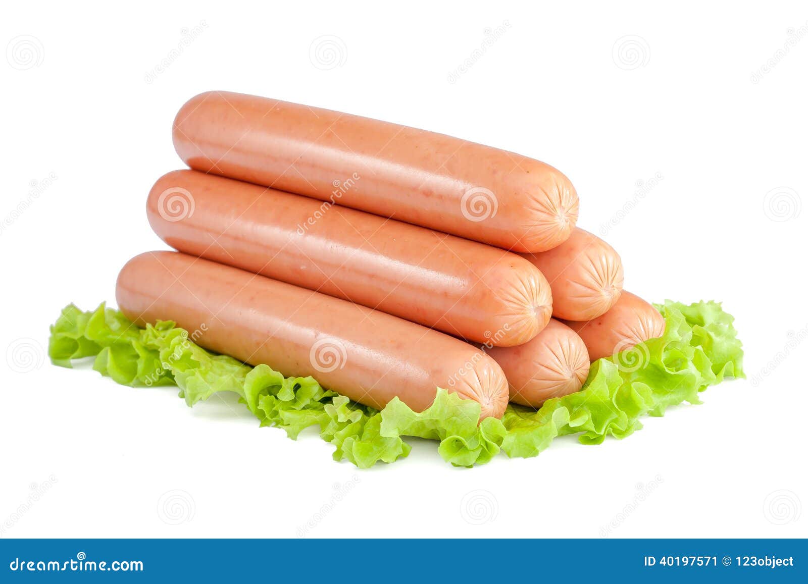 Sausages isolated stock image. Image of delicious, foodstuff 40197571