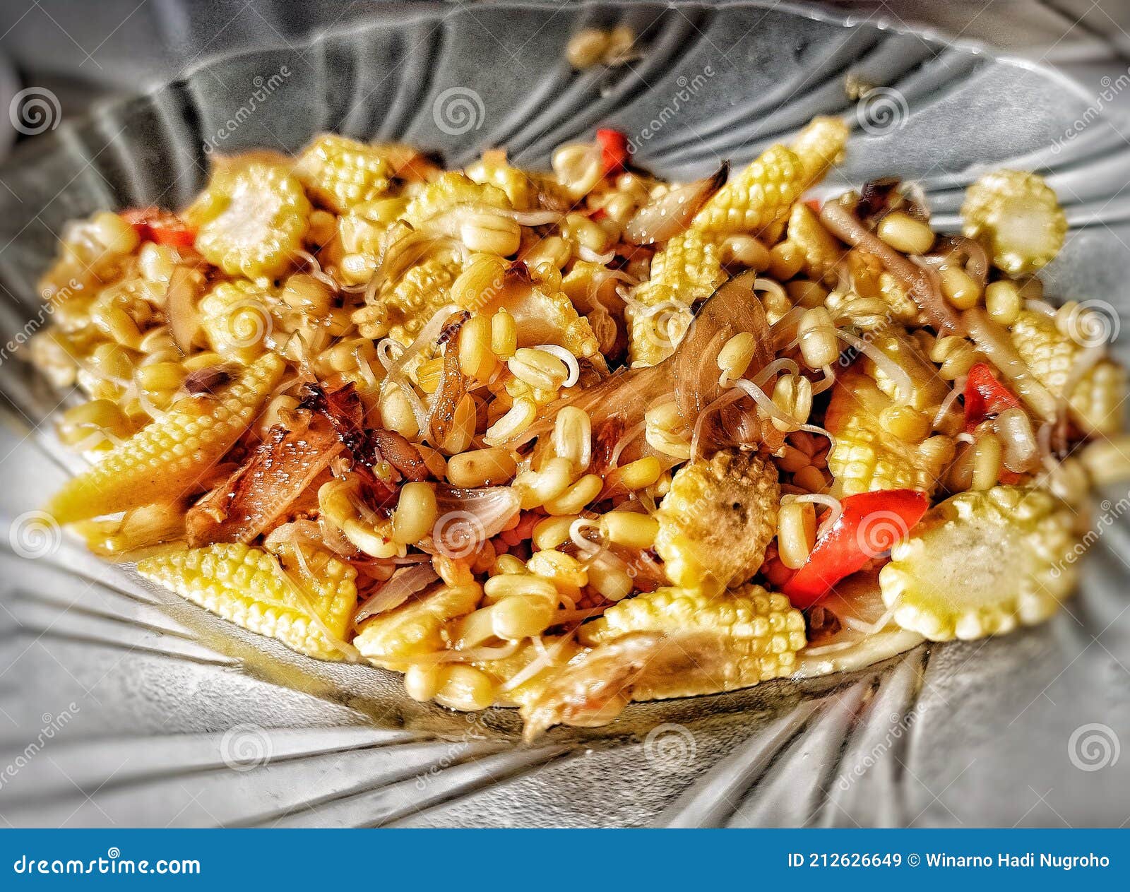 Saute the Sprouts and Baby Corndelicious Stock Image Image of sprouts