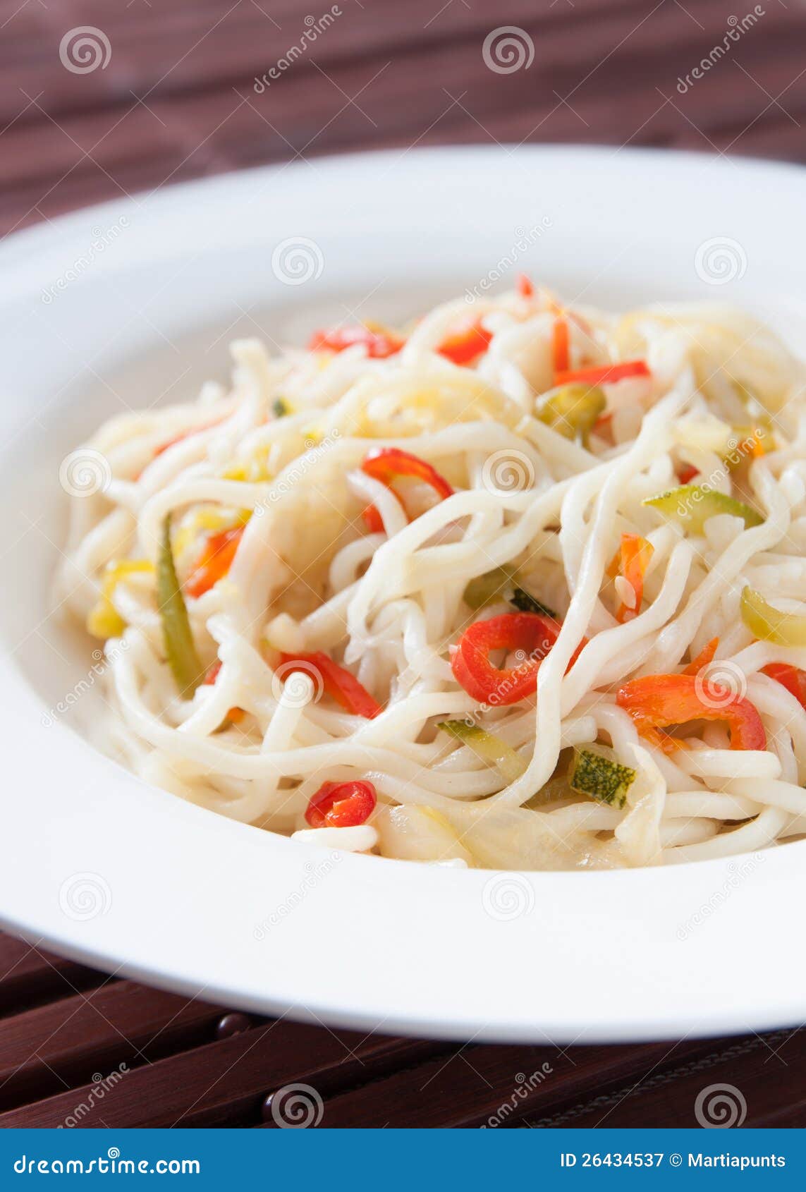 Sauteed Noodles with Vegetables Stock Image Image of dish, pasta