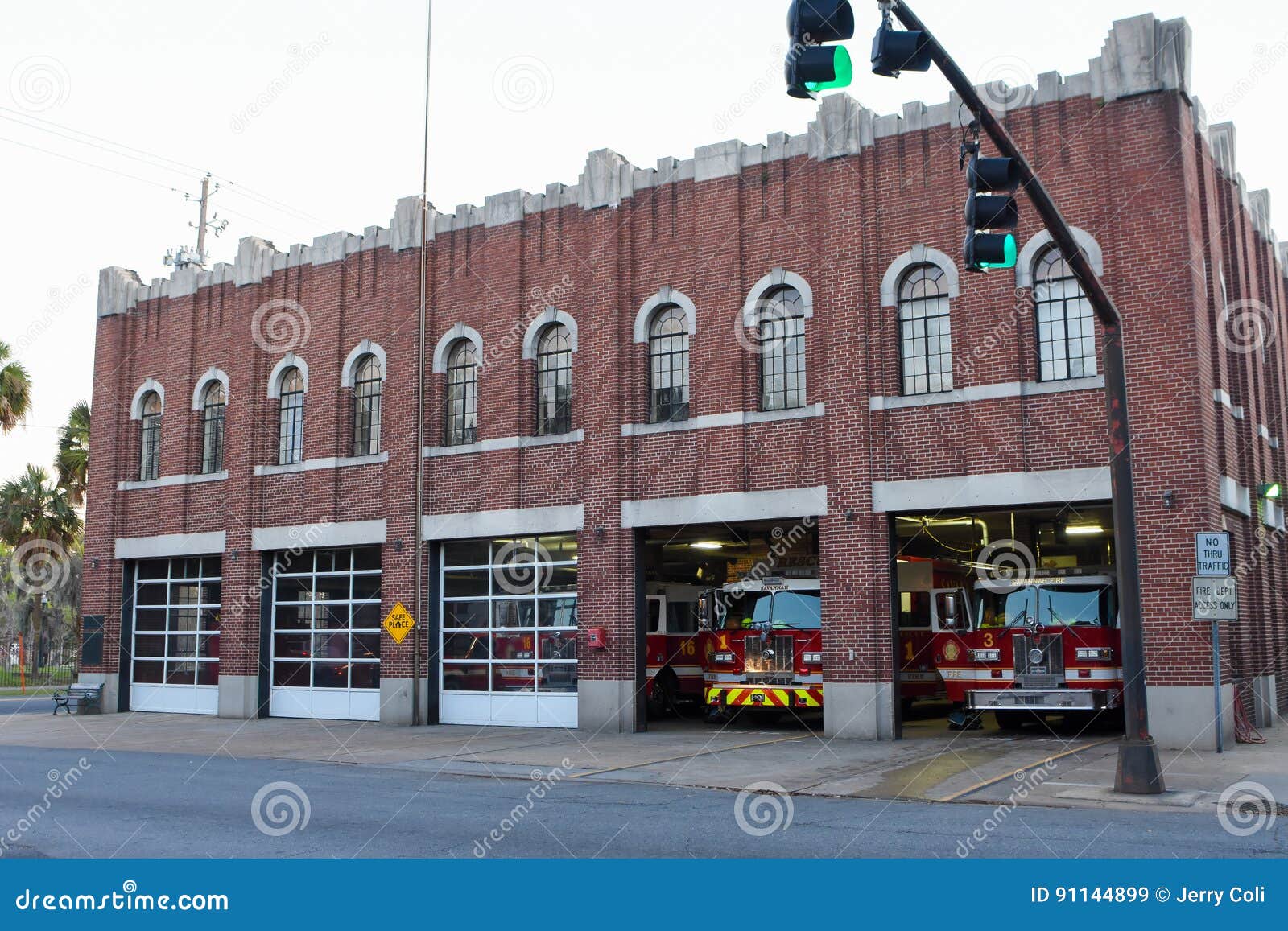 Savannah, GA Fire Department Editorial Stock Image Image of savannah