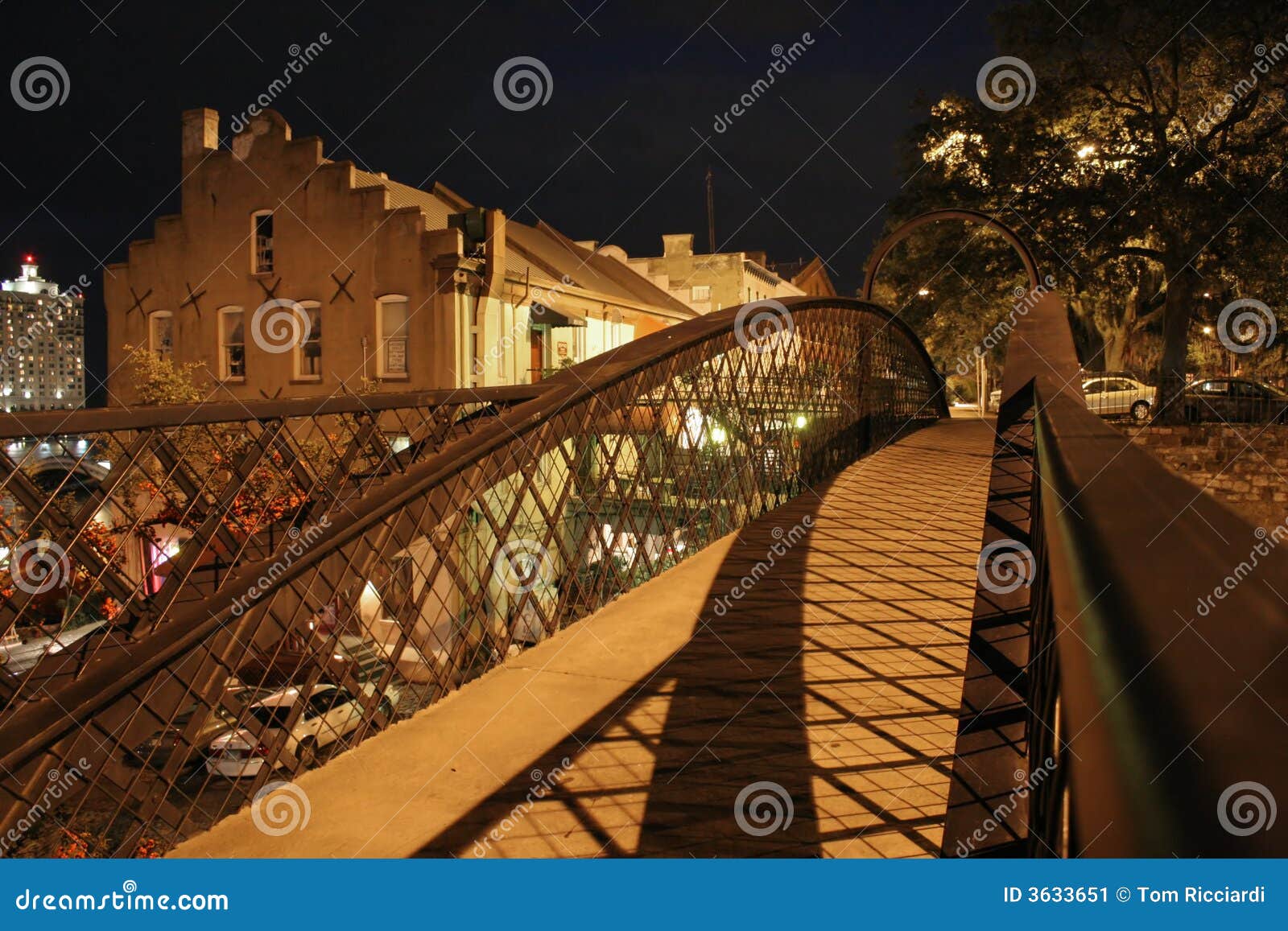 Savannah Waterfront Warehouse Stock Image Image of walkway