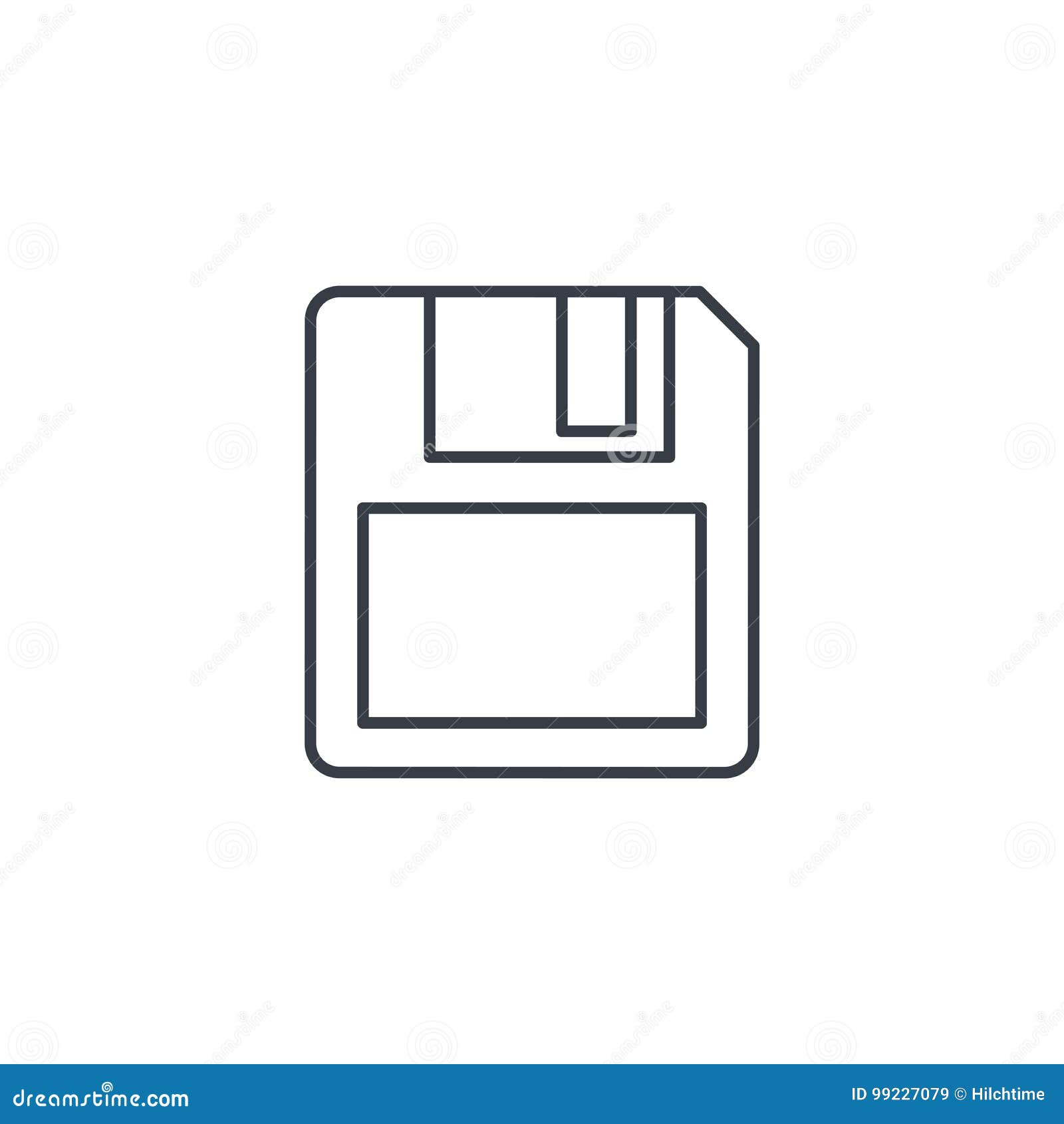 Floppy disk or save flat icon for apps and websites Stock Vector