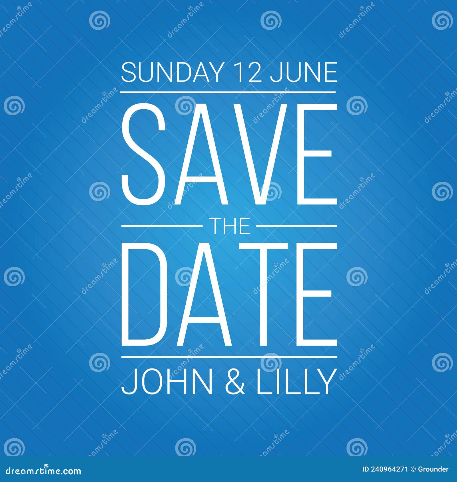 save the date annoucement sign vintage