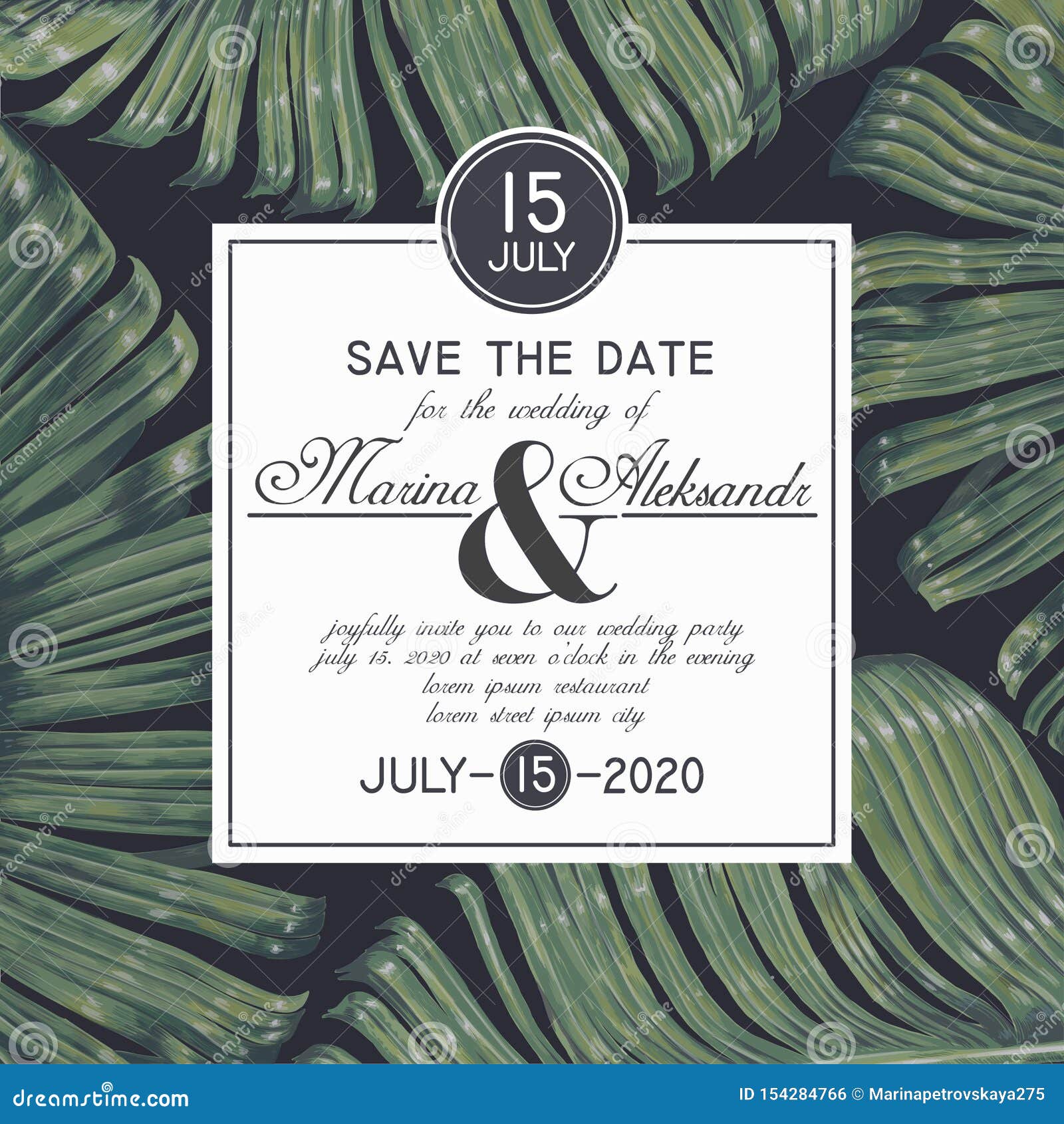 Vintage Save the Date Card with Botanical Design in Realistic Regarding Save The Date Flyer Template