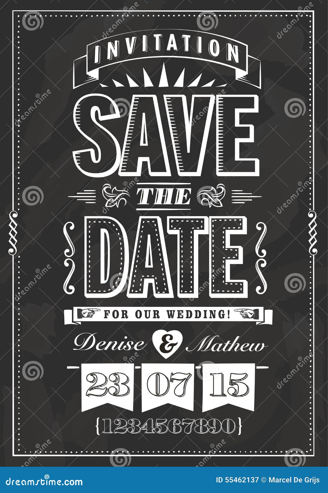 save the date invitation