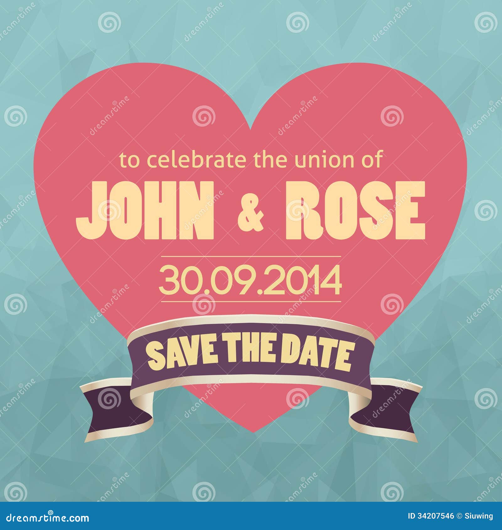 Save the date template   photoshop ~ card templates on 