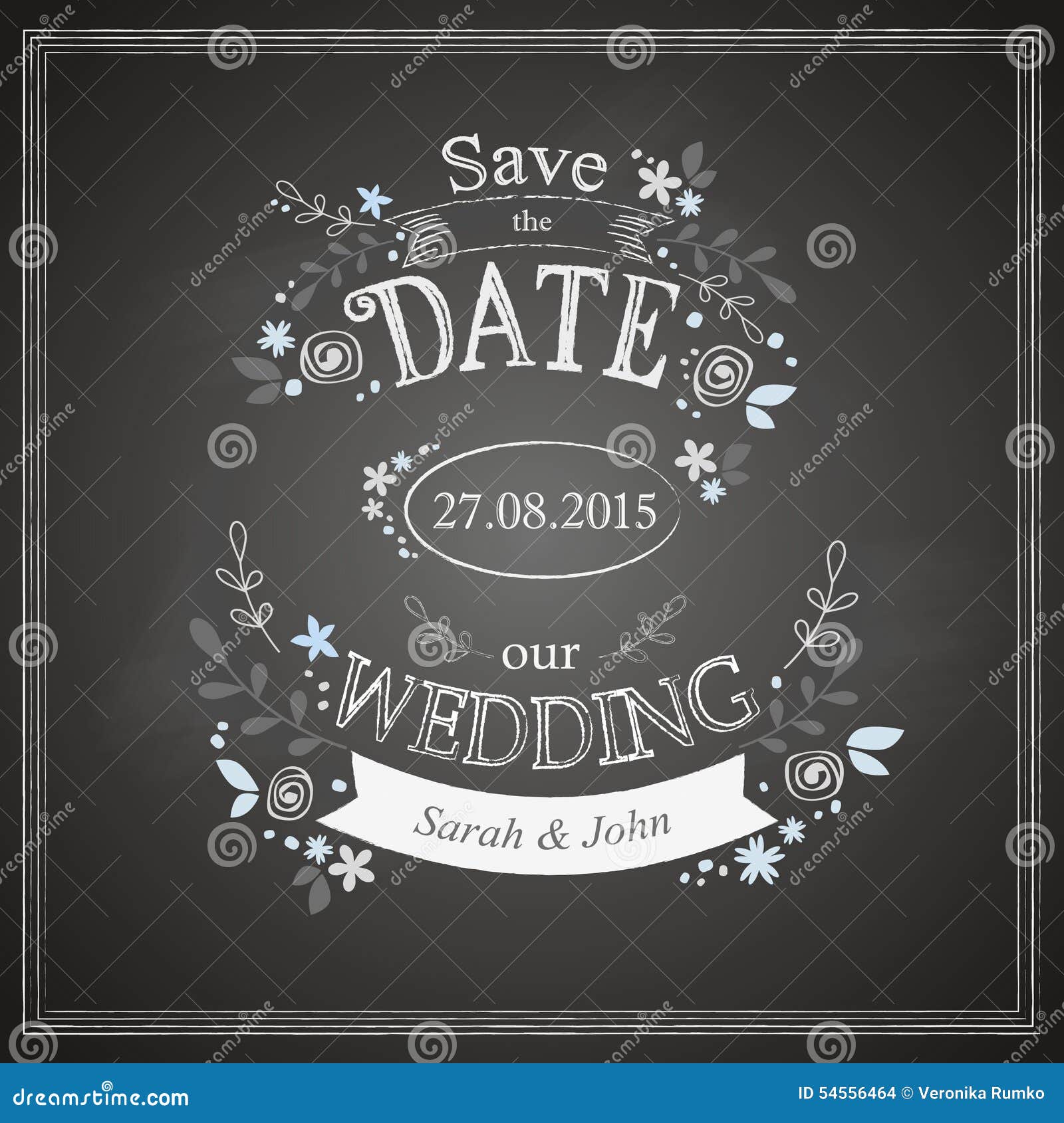 save the date wedding card stock vector illustration of abstract