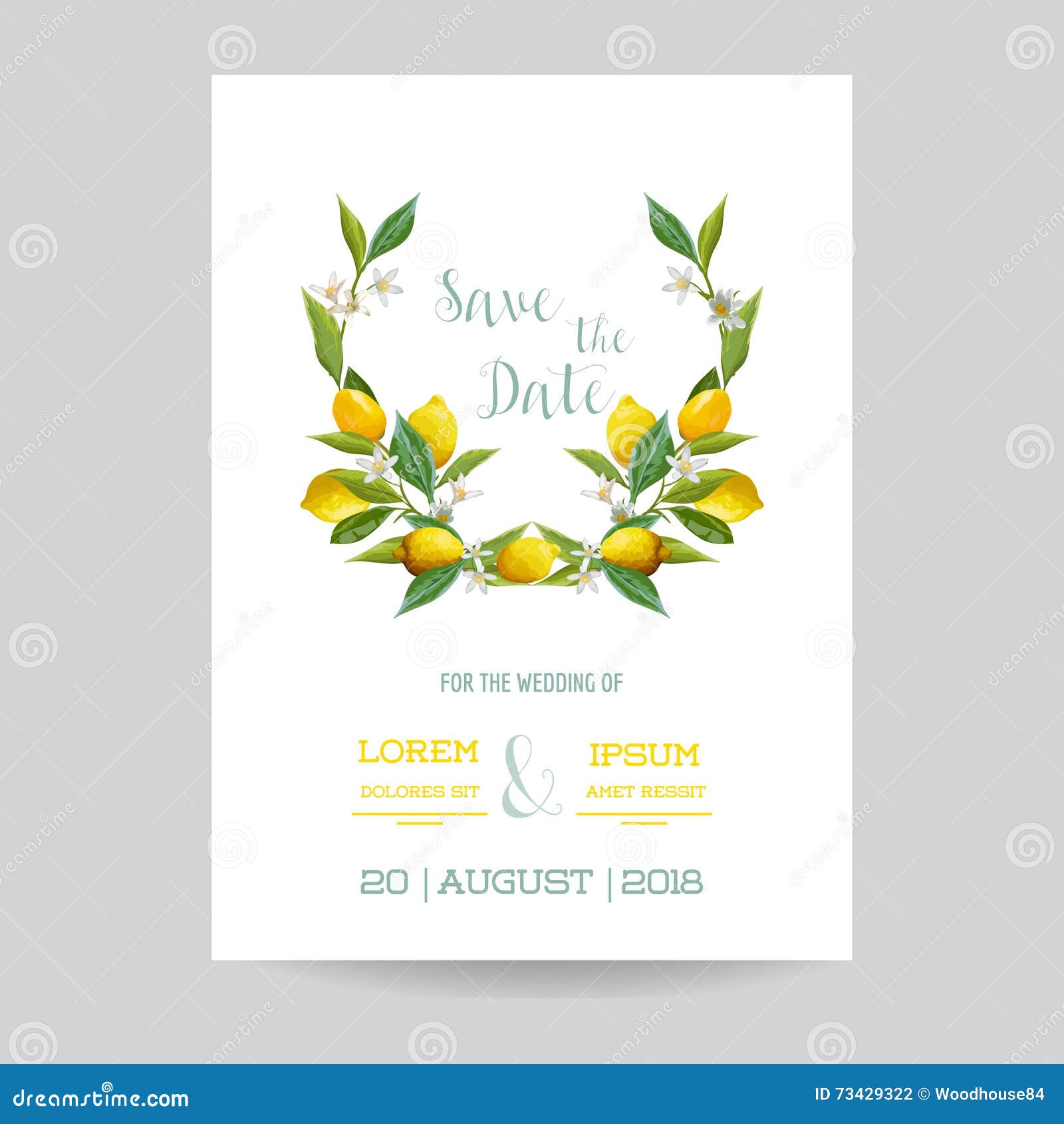 save the date - wedding invitation or congratulation card