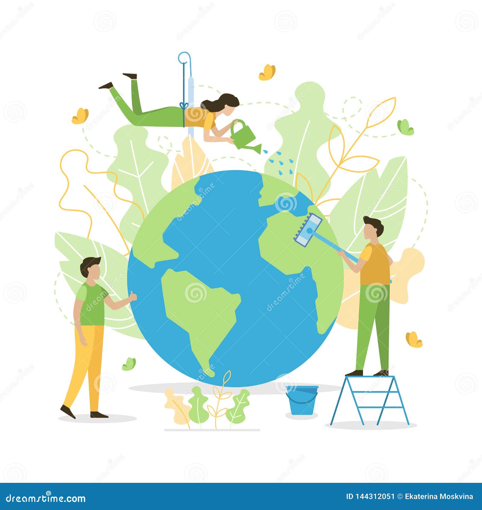 Save the Earth stock vector. Illustration of environment - 144312051