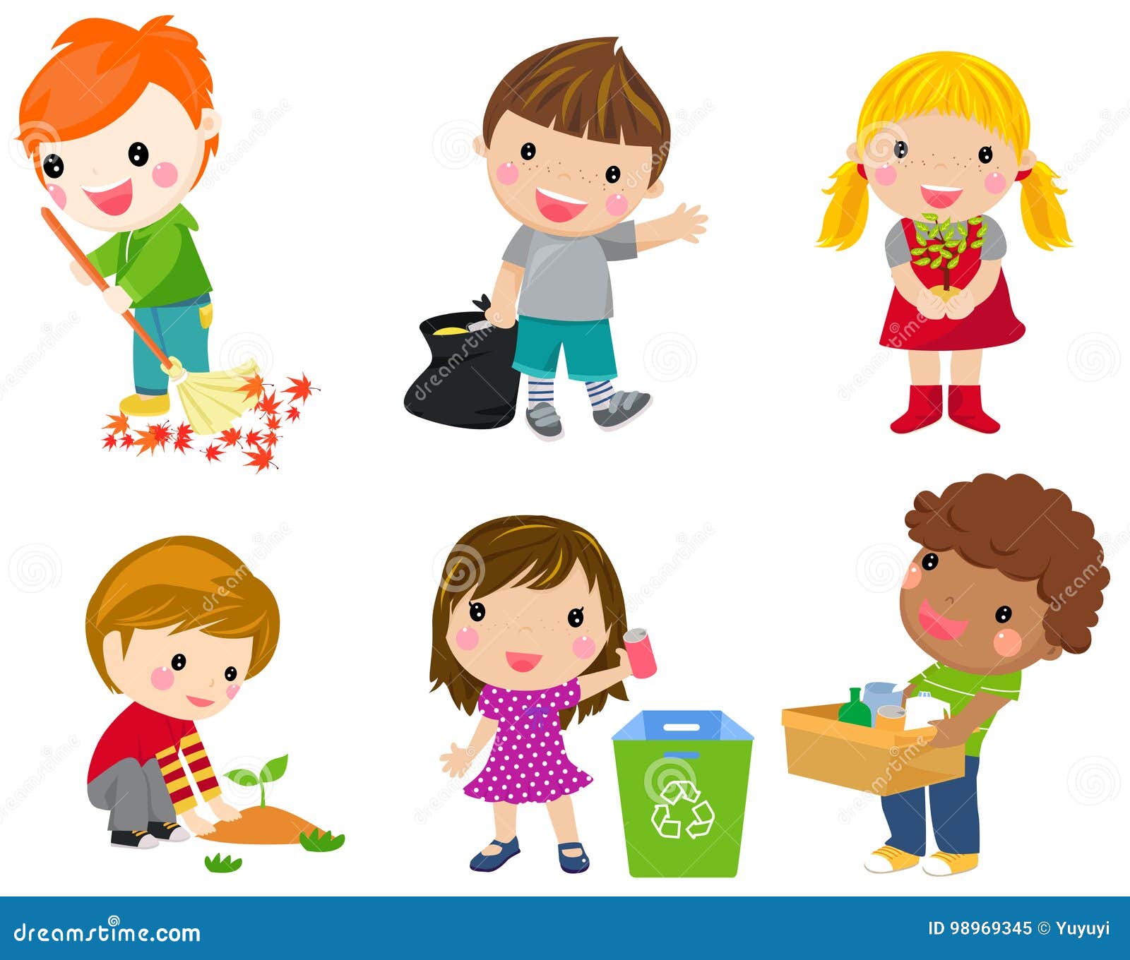 Children illustration stock illustration. Illustration of recycle ...