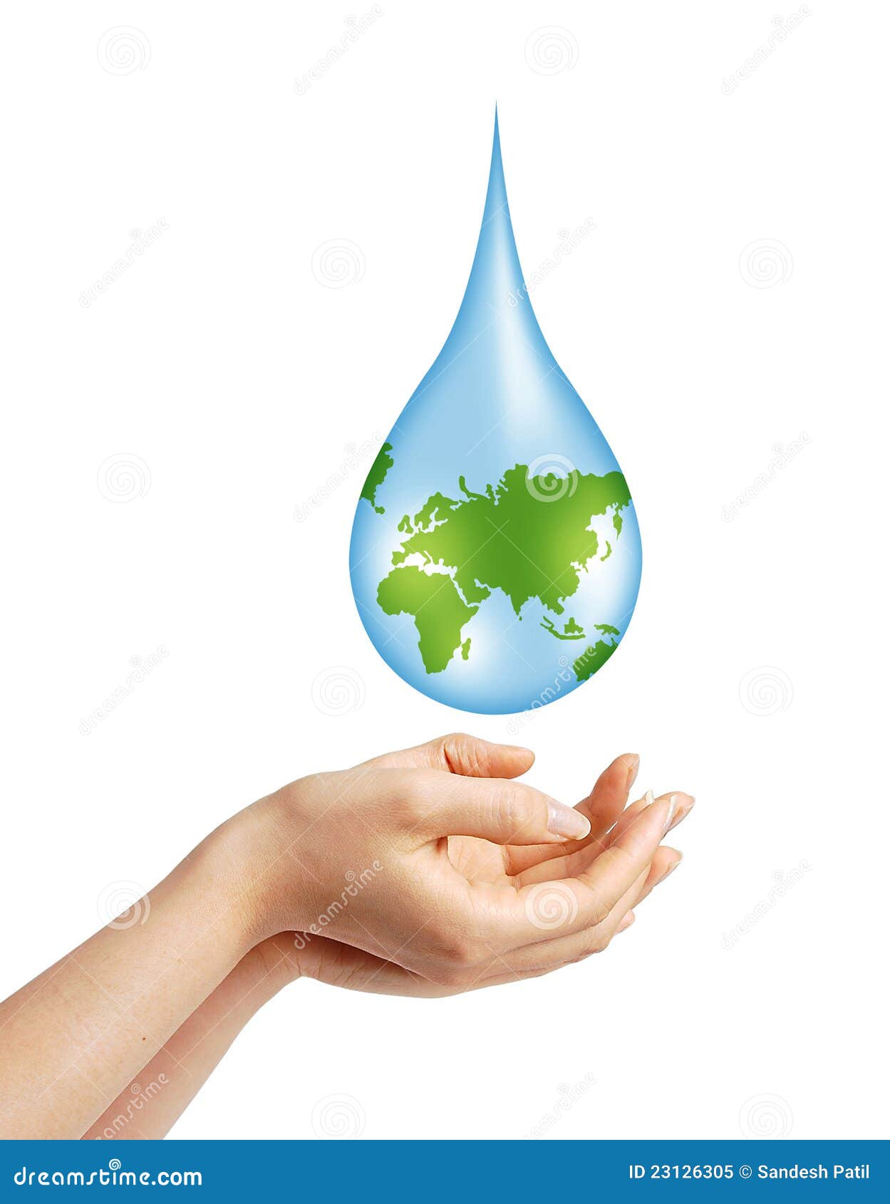 Save Earth/ Water Concept stock illustration. Illustration of ...