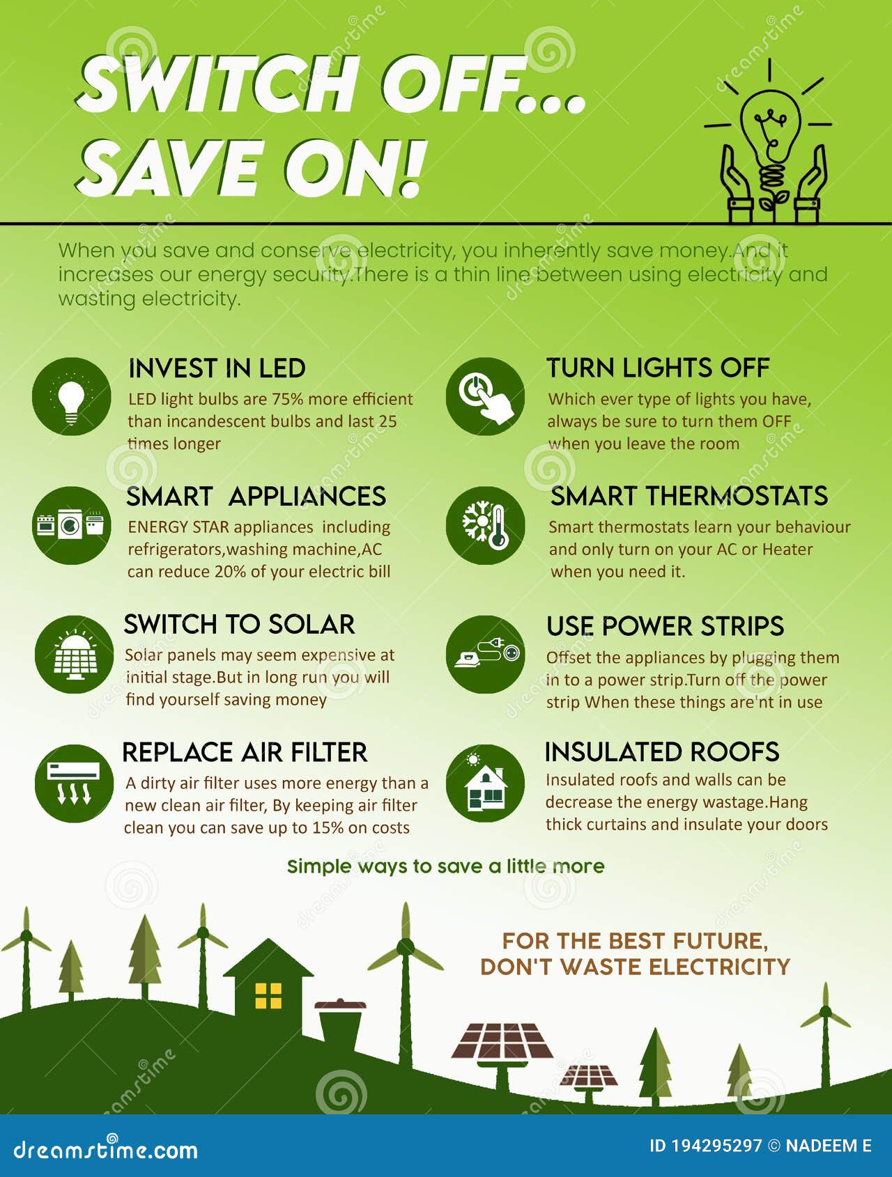 Energy Saving Posters