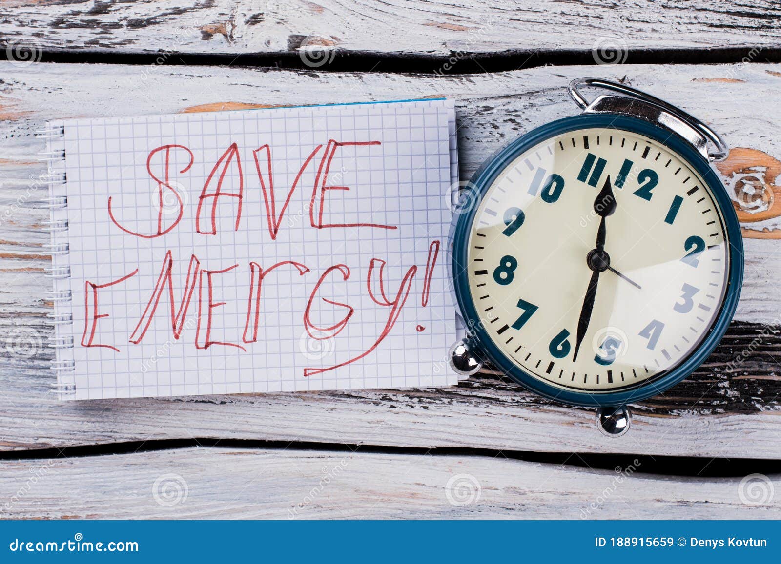 save enegry tagline and alarm clock.