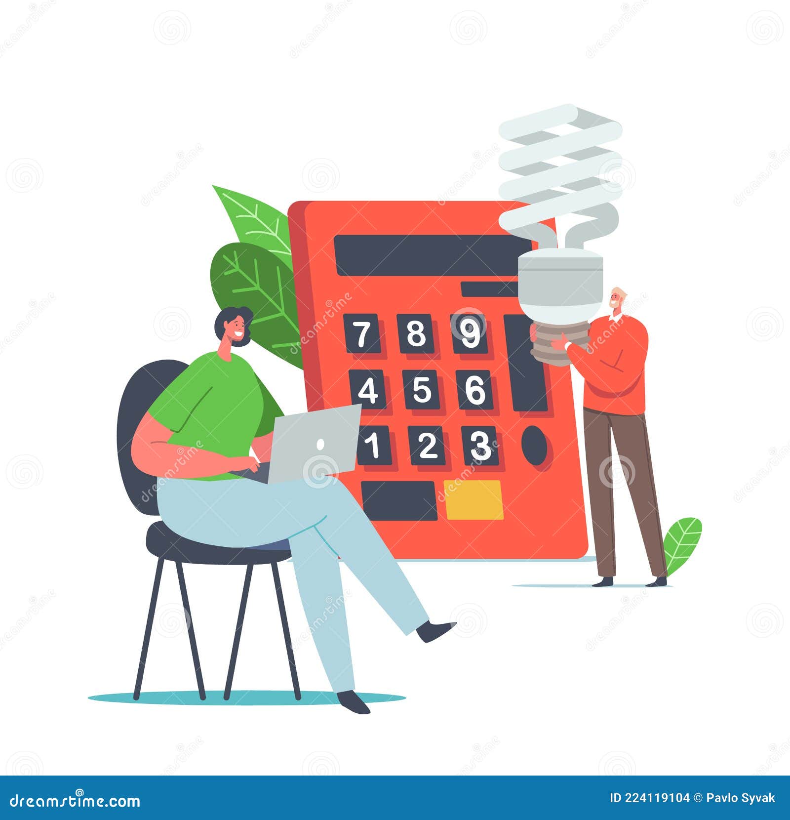 Energy And Environmental Conservation Cartoon Vector | CartoonDealer ...