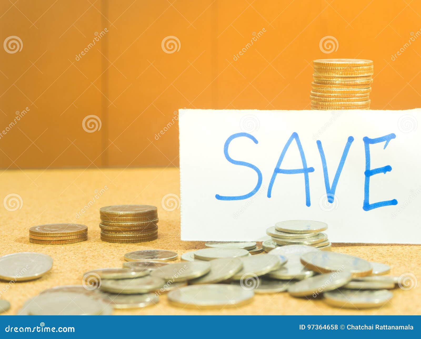 save money concept preset money coin stack growing business