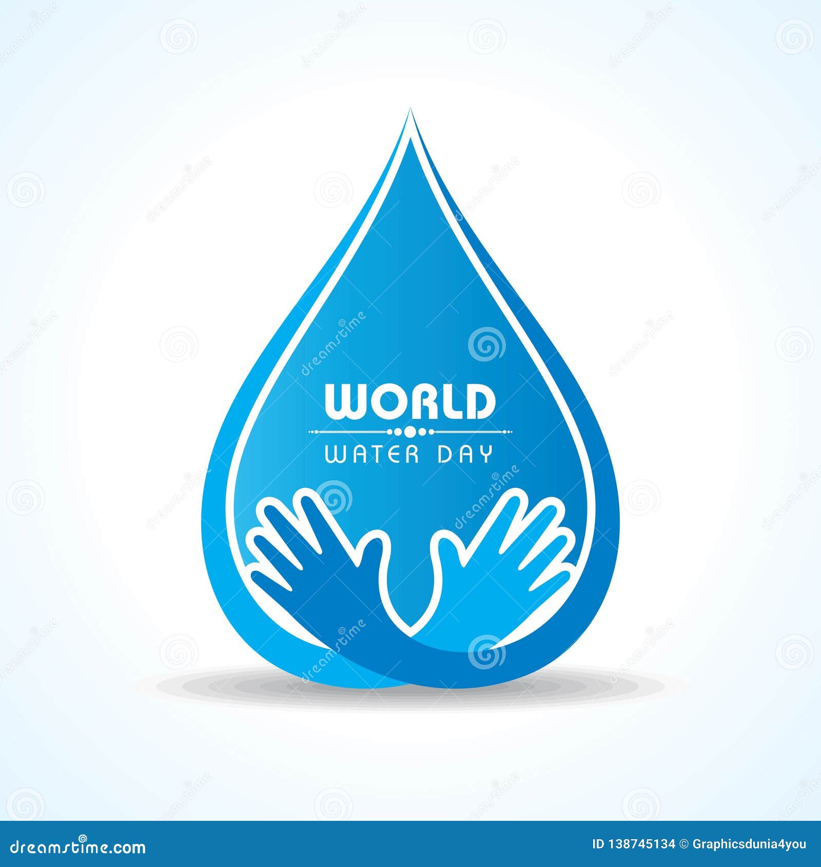 save nature concept - world water day