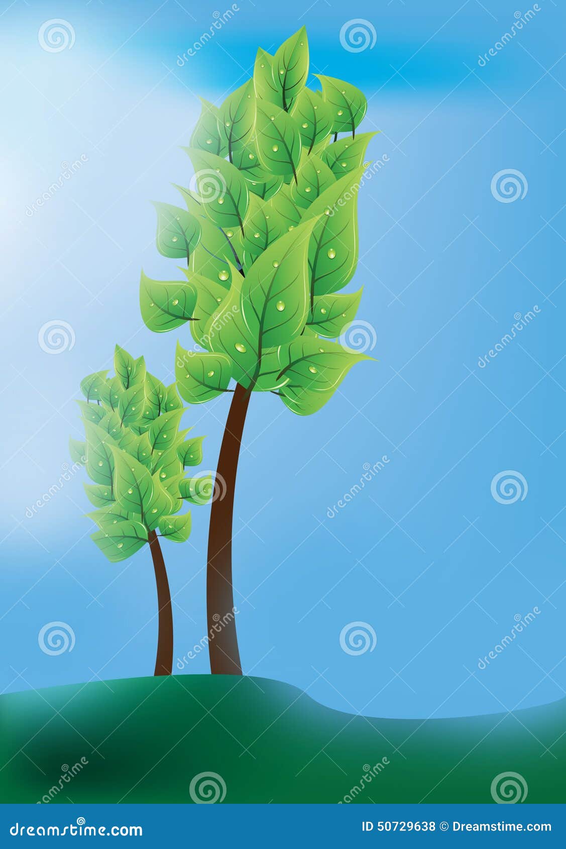 Save Tree, Save Earth Illustration 50729638 - Megapixl