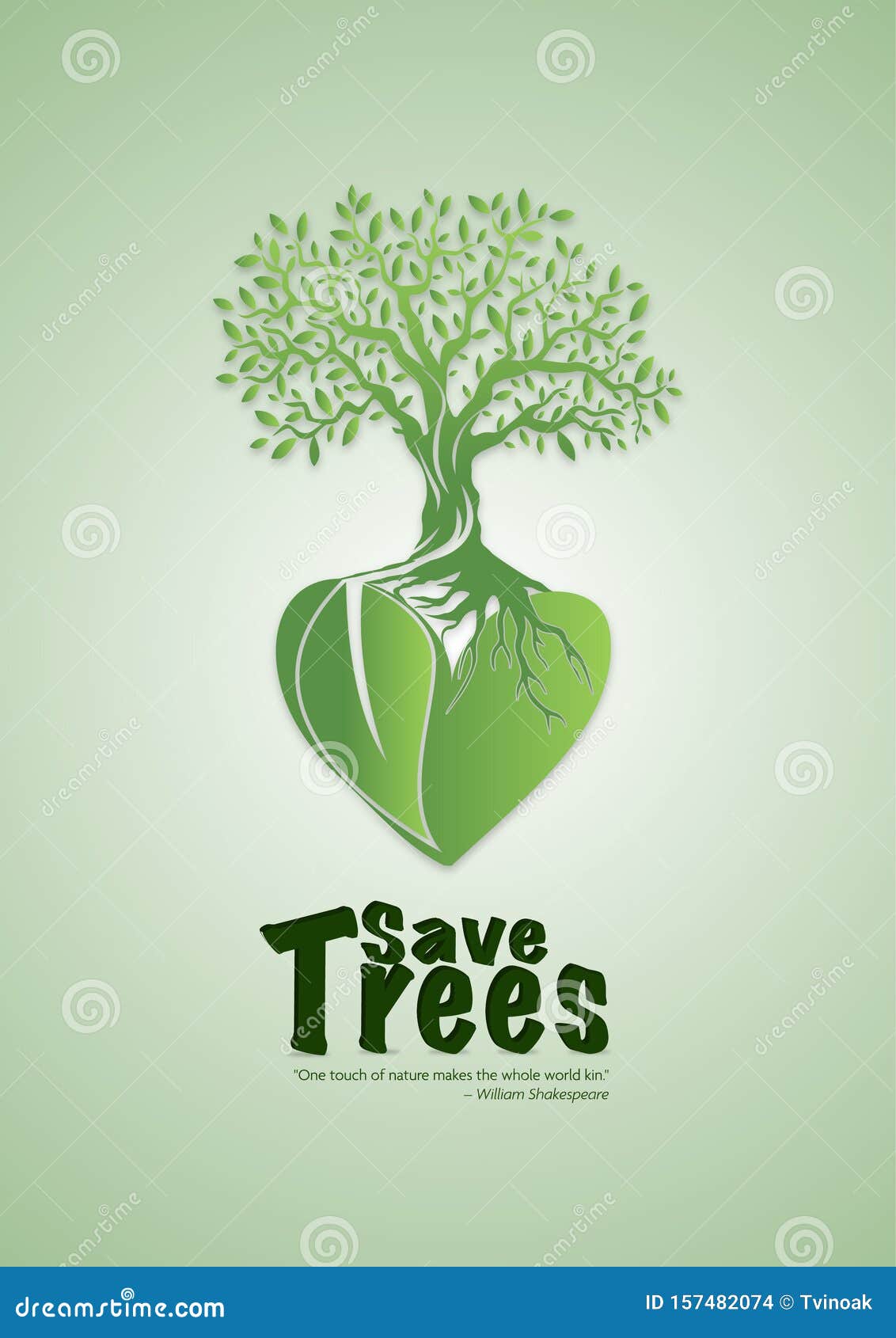 Save trees Poster stock vector. Illustration of save - 157482074