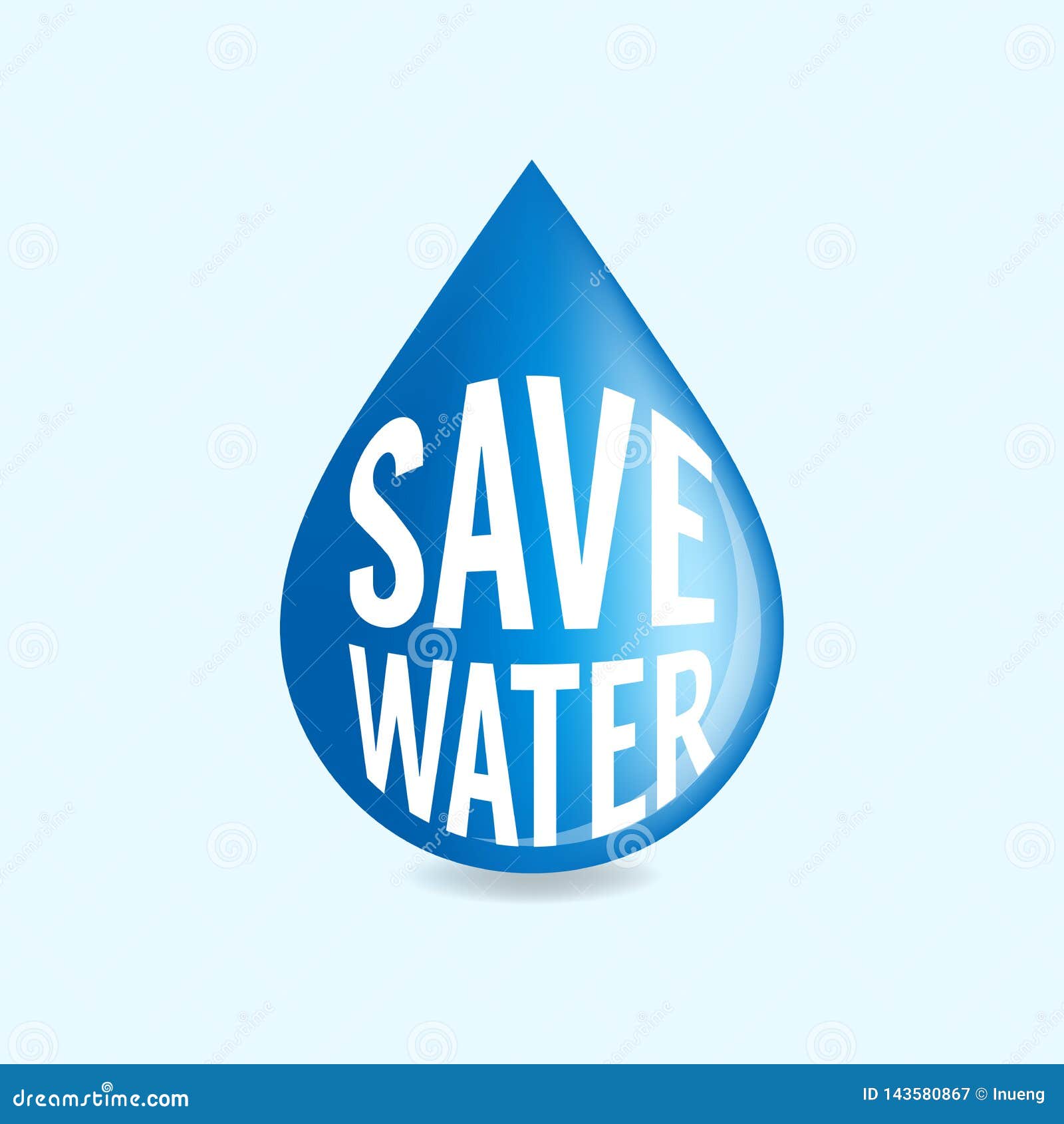 Save Water Concept World Water Day Stock Vector Illustration Of Logotype Brochure 143580867