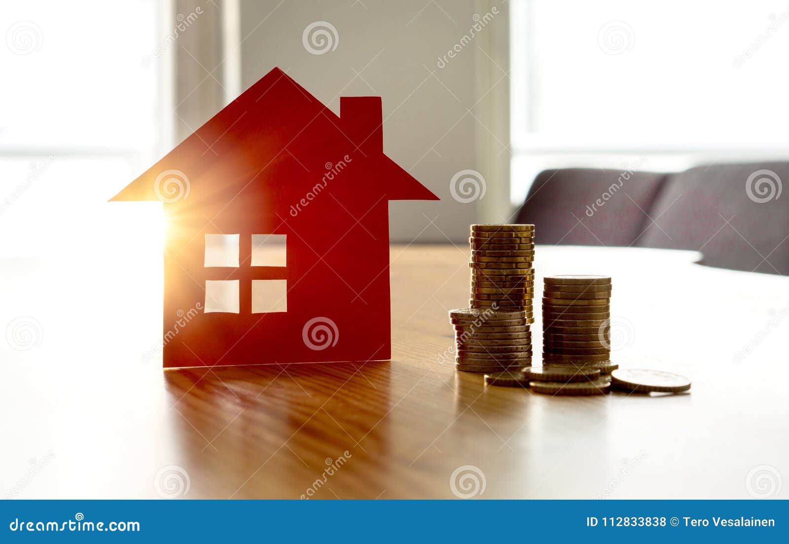 saving money to buy new house. high rent price or home insurance