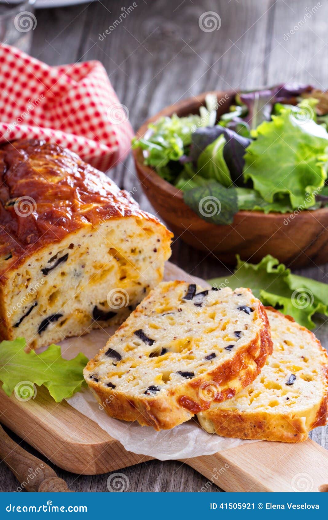 Savory Cheese Loaf with Olives Stock Image Image of pepper, savory