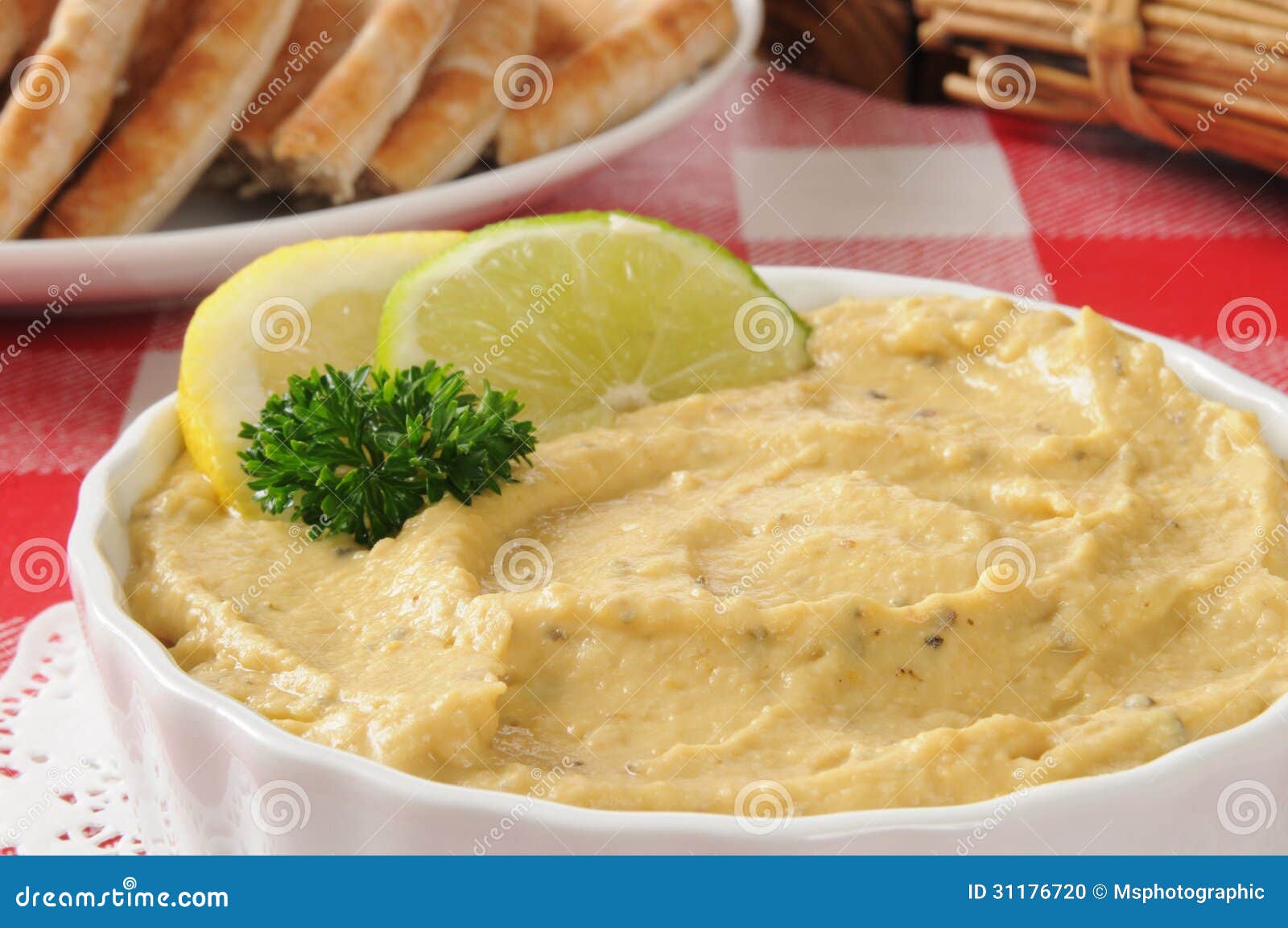 Savory hummus stock photo. Image of flatbread, pita, spread 31176720