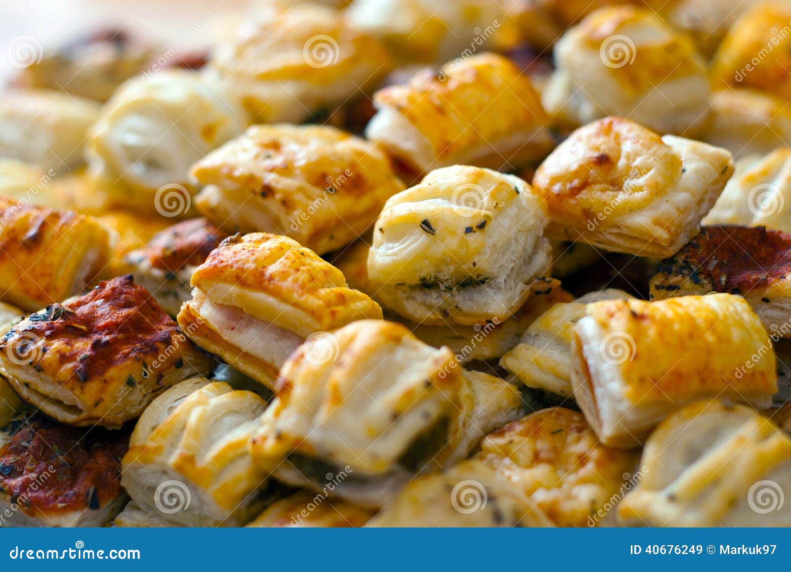 Savoury Pastries stock image. Image of closeup, party 40676249