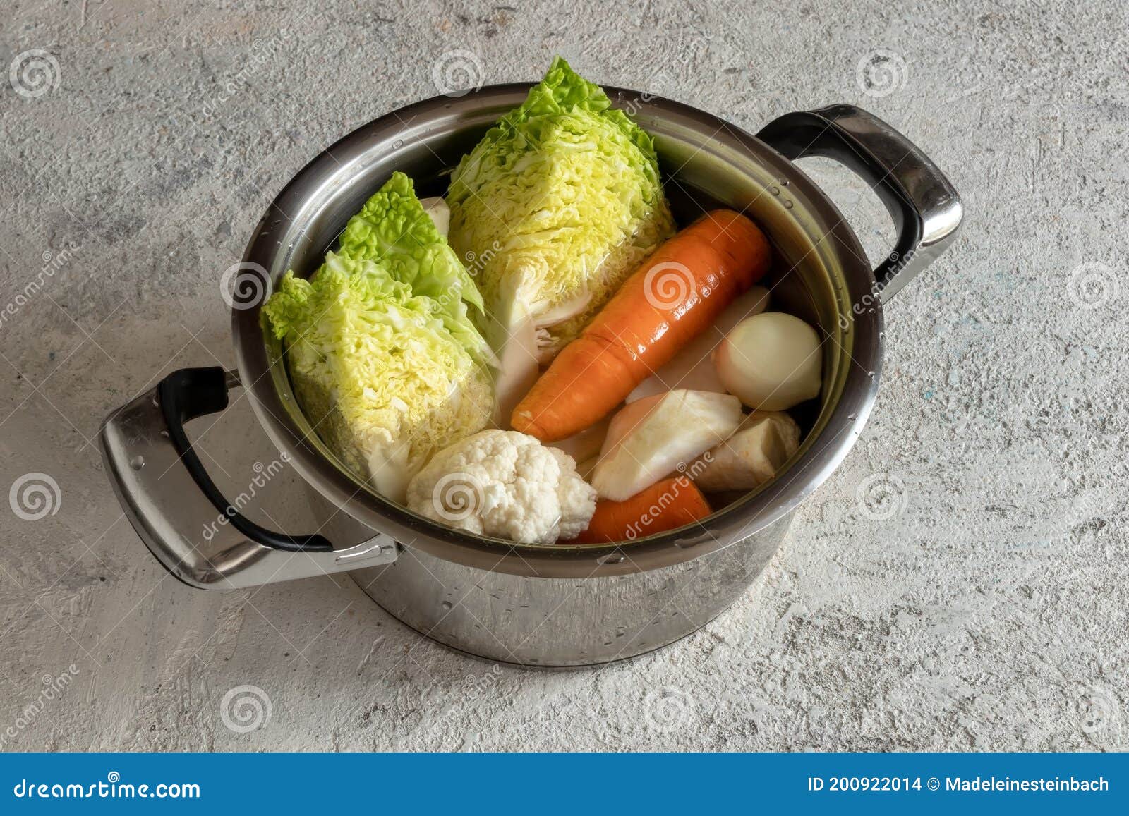 Savoy Cabbage, Cauliflower, Celery Root Nd Other Ingredients for