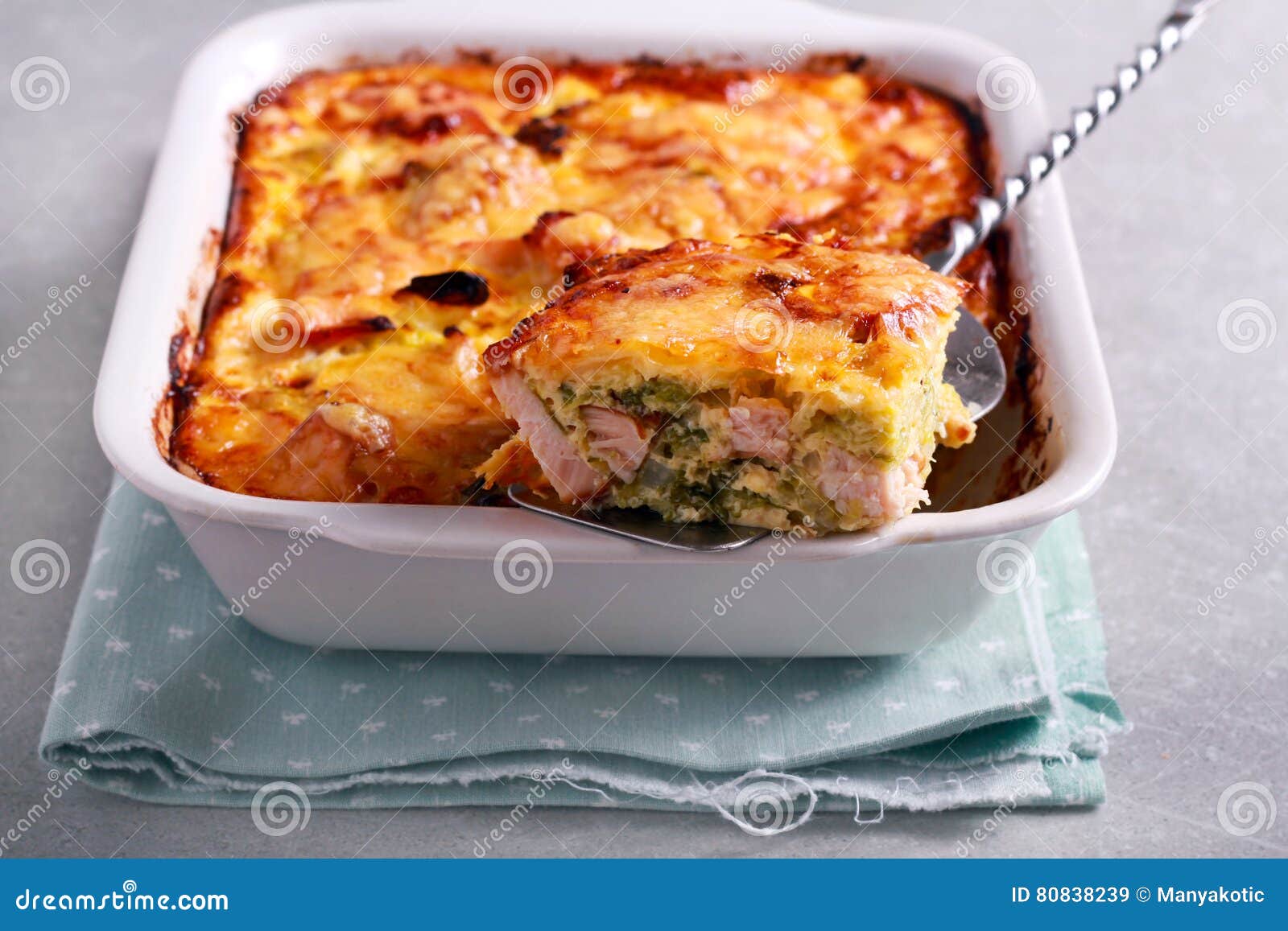 Savoy Cabbage and Chicken Gratin Stock Image Image of homemade