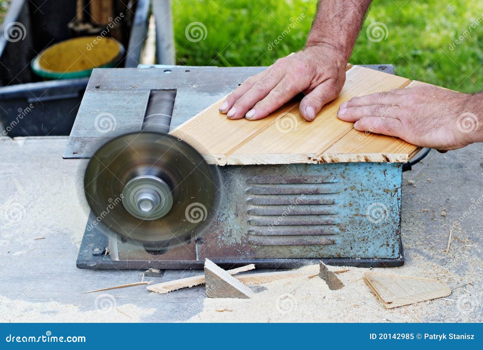 Saw Accident stock image. Image of thumb, safety, caution 20142985